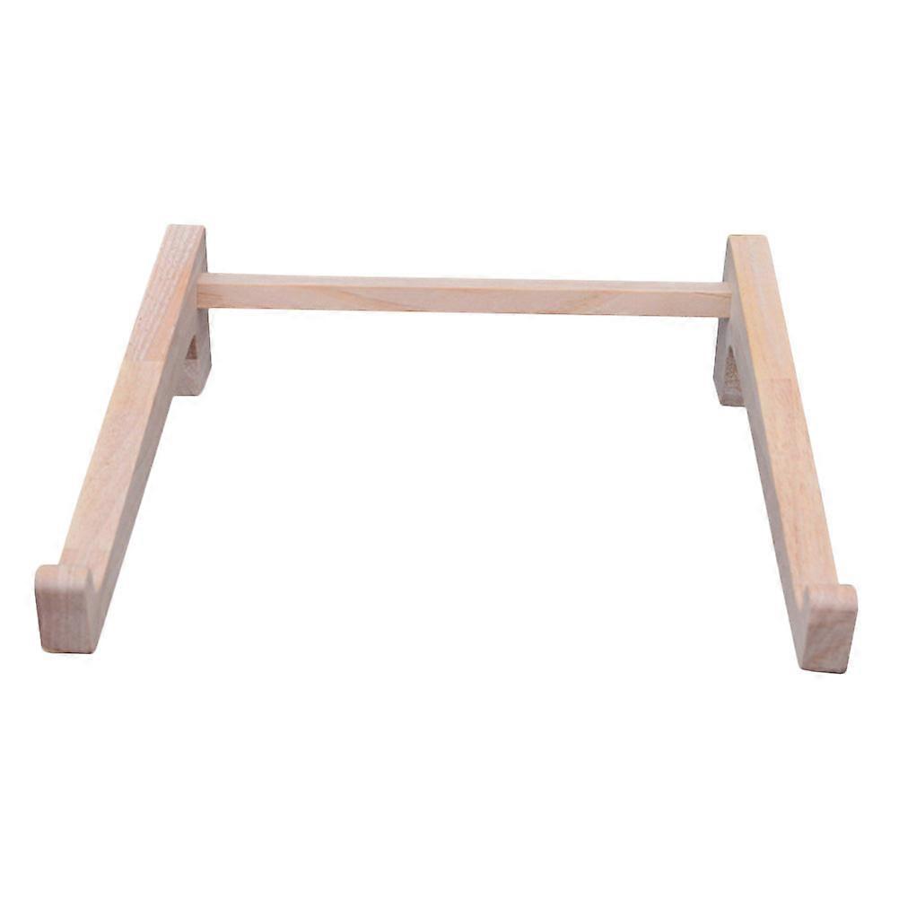 Wooden Laptop Stand for Desk Use 4Pcs Countertop Notebook Holder Riser