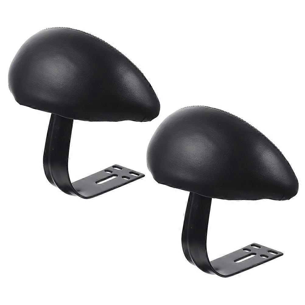 Black Children Backrest Electric Bicycle Backrest for Bike 2Pcs Durable Cushion