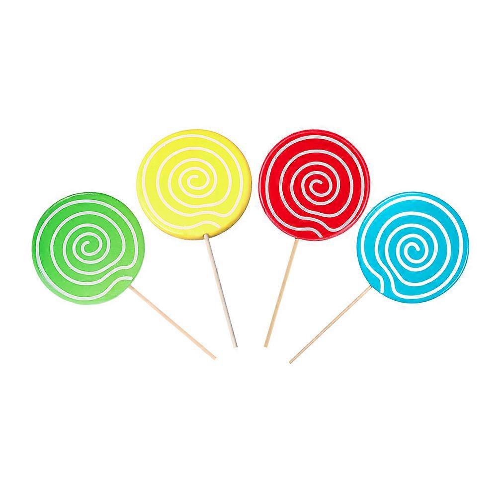 Lollipop Photo Prop Realistic Lollipop Models for Party Decorations 4Pcs