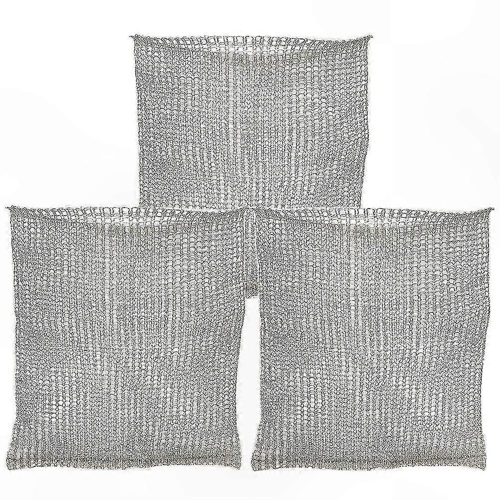 Silver Foldable Tree and Shrub Root Protectors, 3-Pack, 9.82x9.04x0.39 Inches