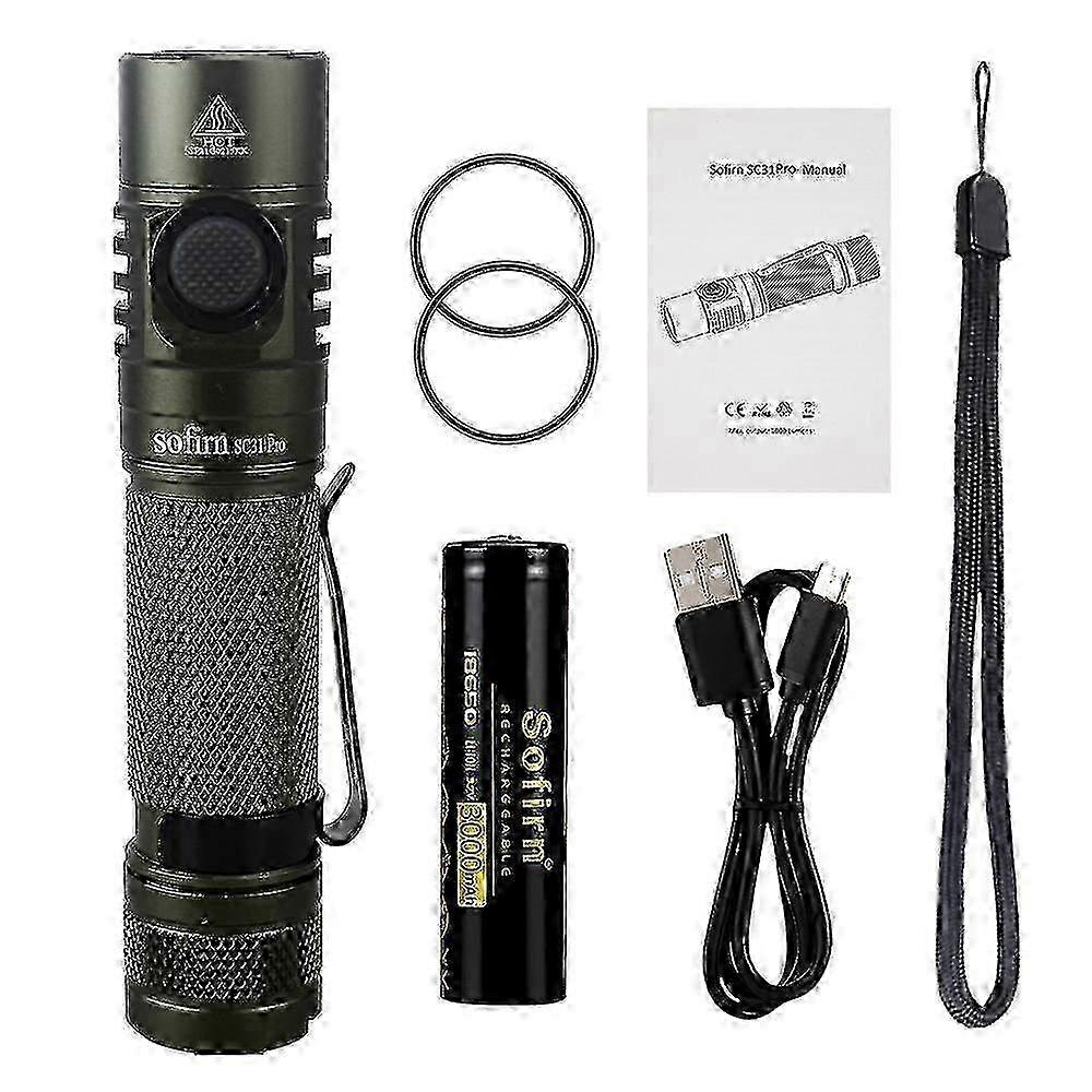 2025 Sofirn Sc31 Pro 2000lm Rechargeable Usb C Led Flashlight