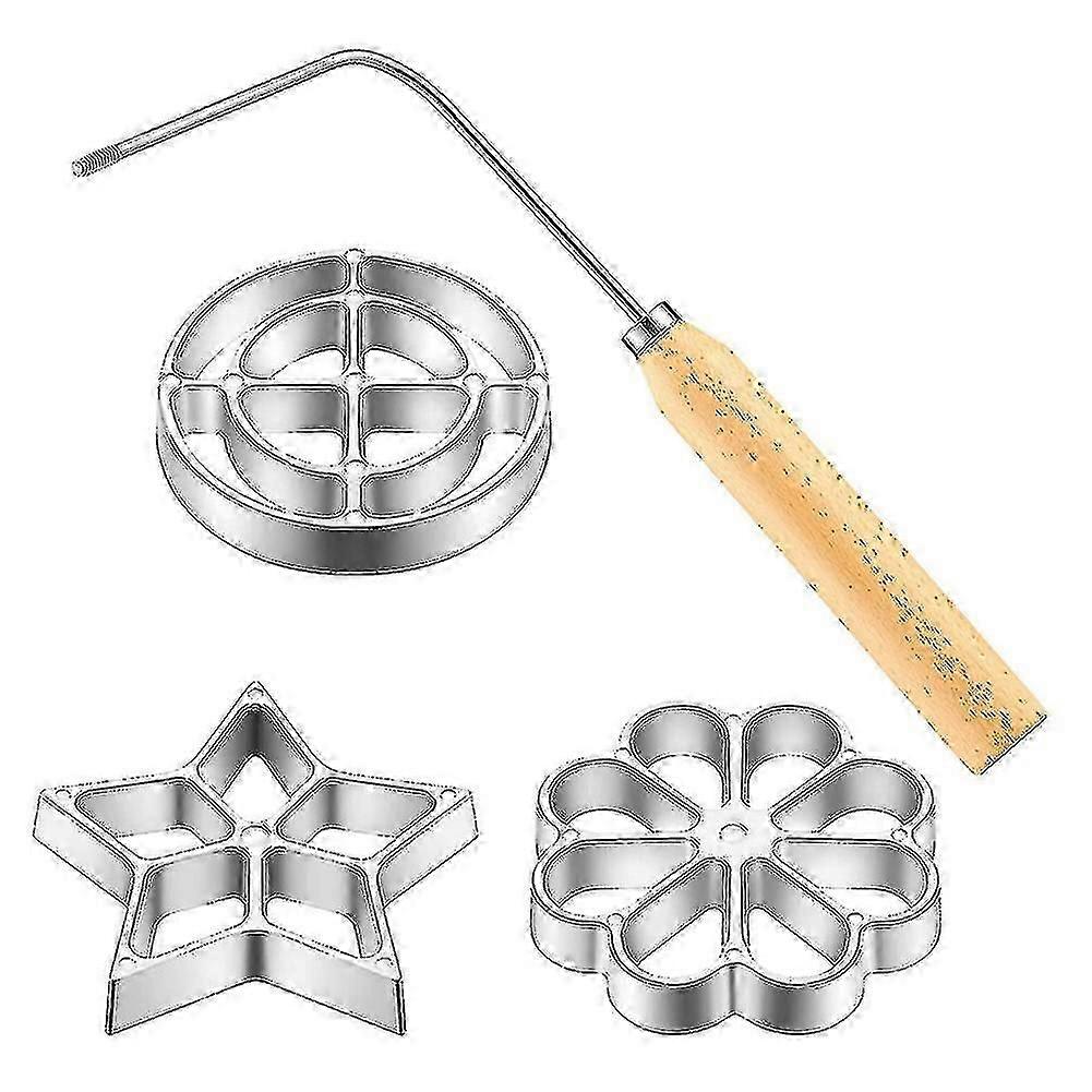 Mould With Handle Flower Cookies Tool Mould Set For Kitchen Baking