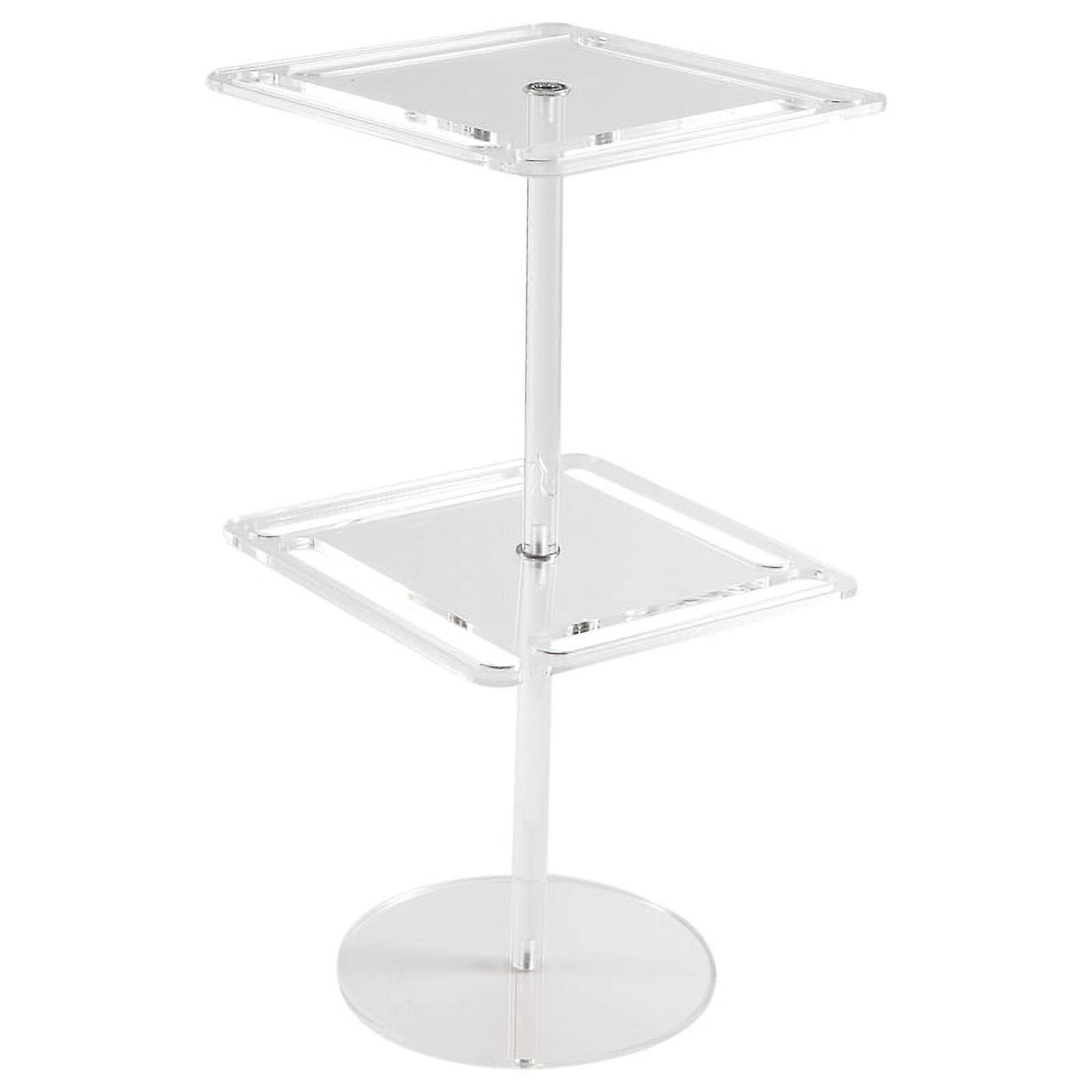 Acrylic Sunglasses Holder Stand 360 Degree Rotating Eyeglasses Display Rack Eyewear Organizer Transparent Double Layer