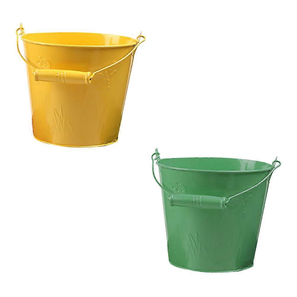 Water Bucket Playthings Play Sand Bucket for Kids 4Pcs Assorted Color