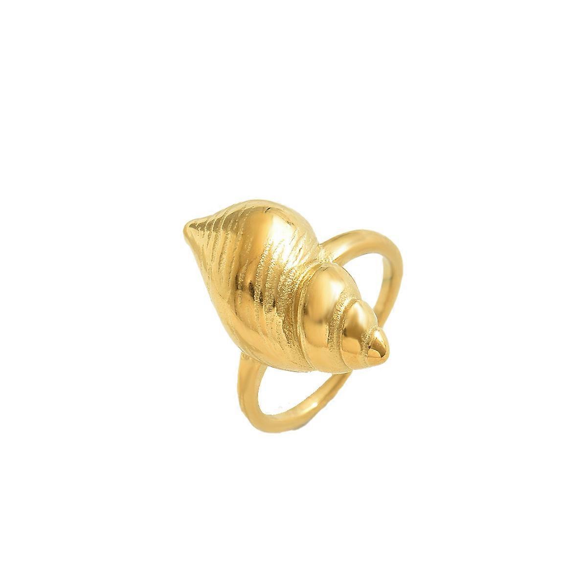 Women's Plain Band Ring, Unique Ocean Style Conch Design Versatile Index Finger Ring