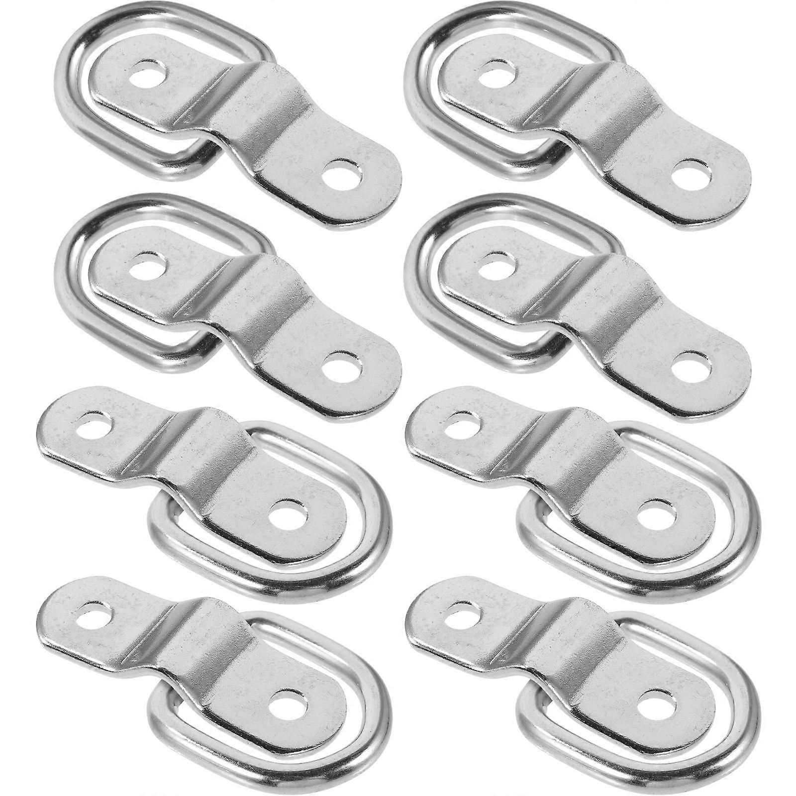 D Ring Tie Down Hook for Truck Bed Use with 8Pcs Silver Iron