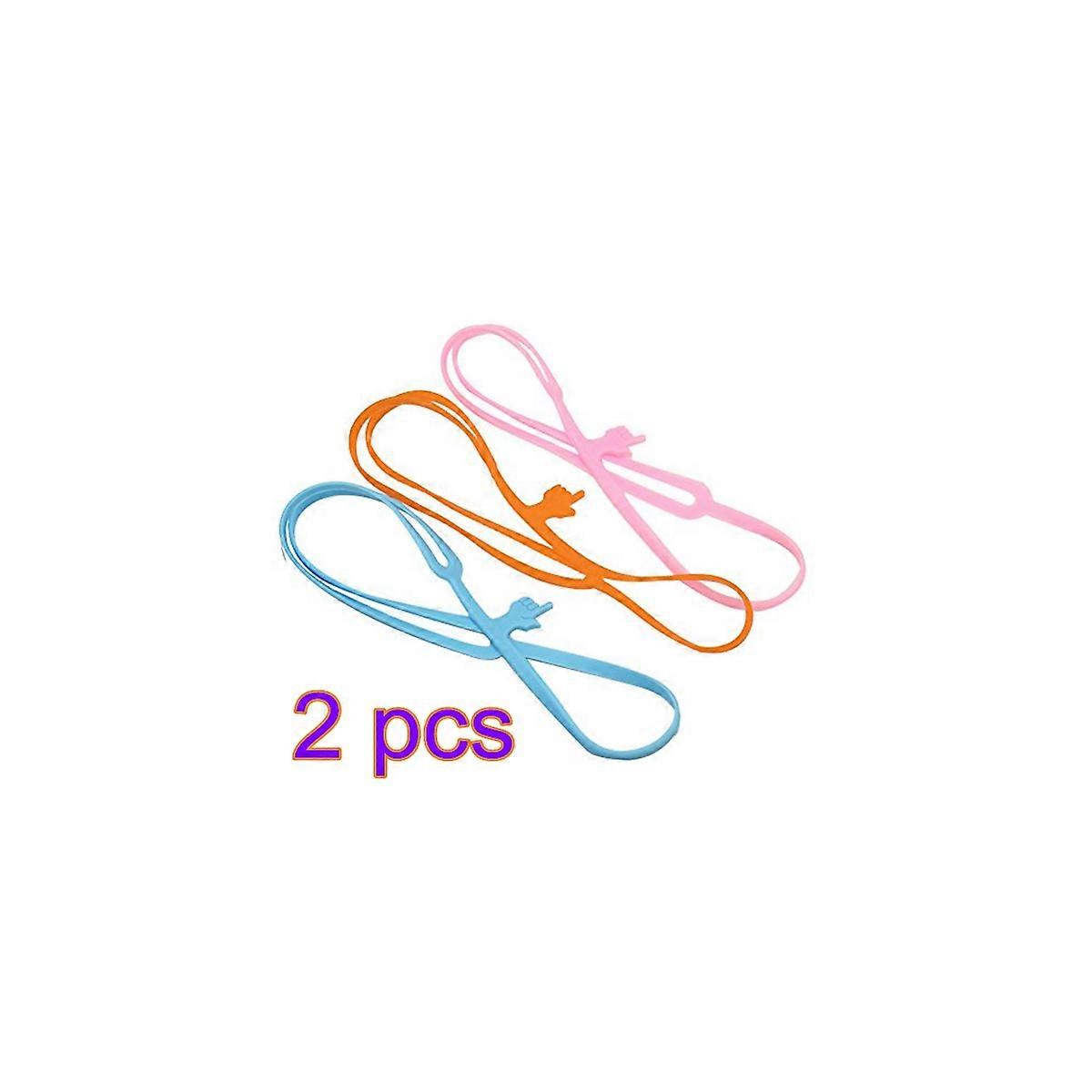 Silicone Elastic Bookmarks for Book Use 6Pcs Assorted Color Pack