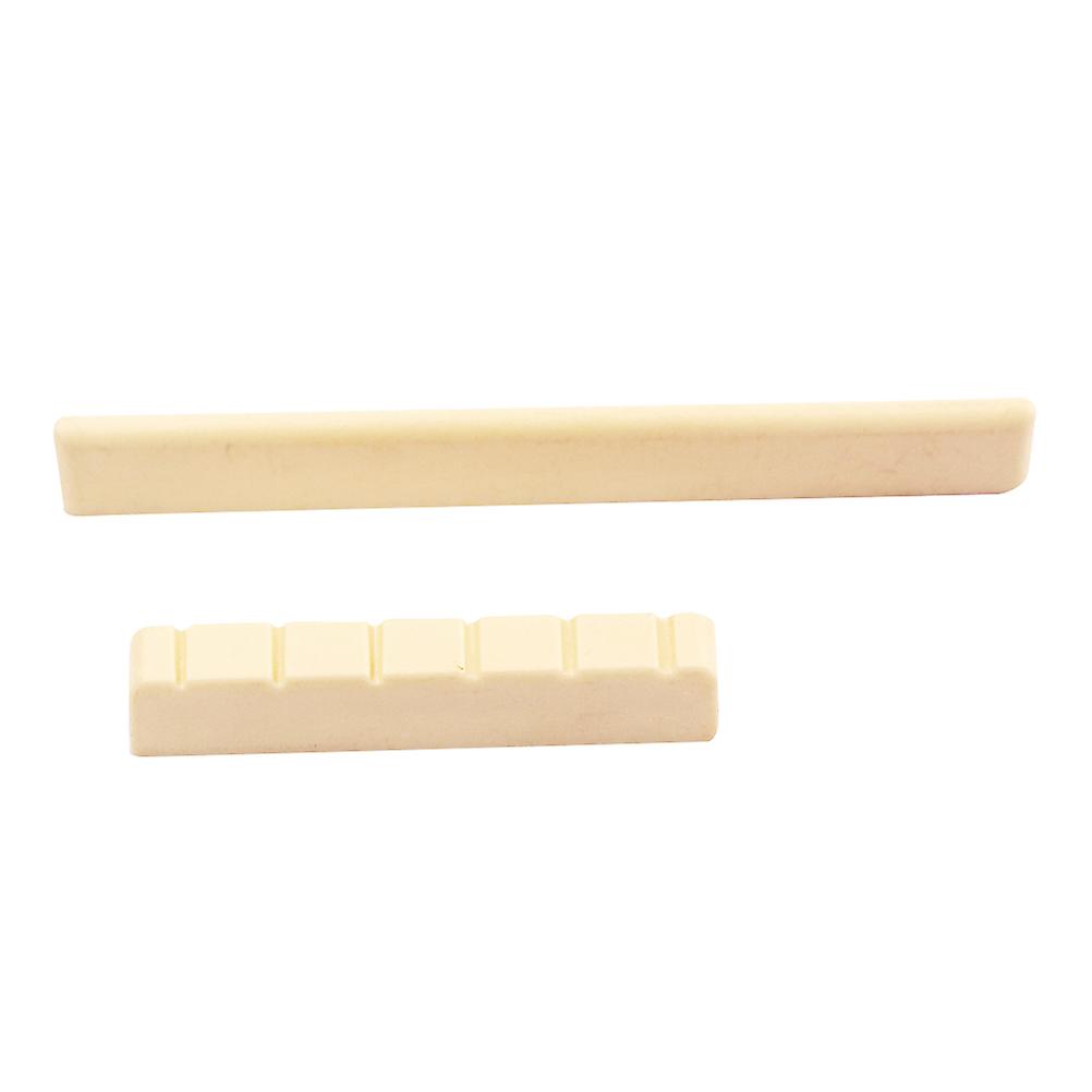 Classical Guitar Accessory 2Pcs Guitar Saddle and Nut Replacement