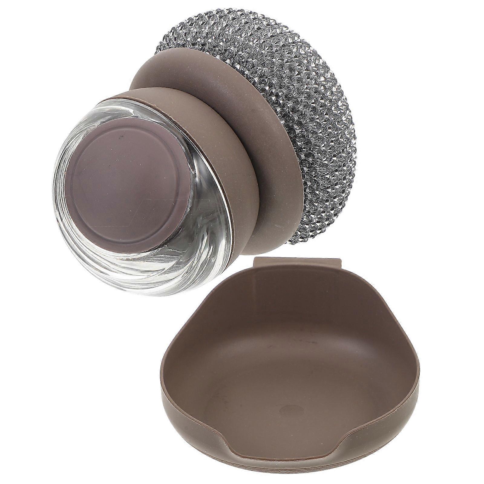 Wok Scrubbing Brush Kitchen Cleaning Pots Pans Simple Design 1Set