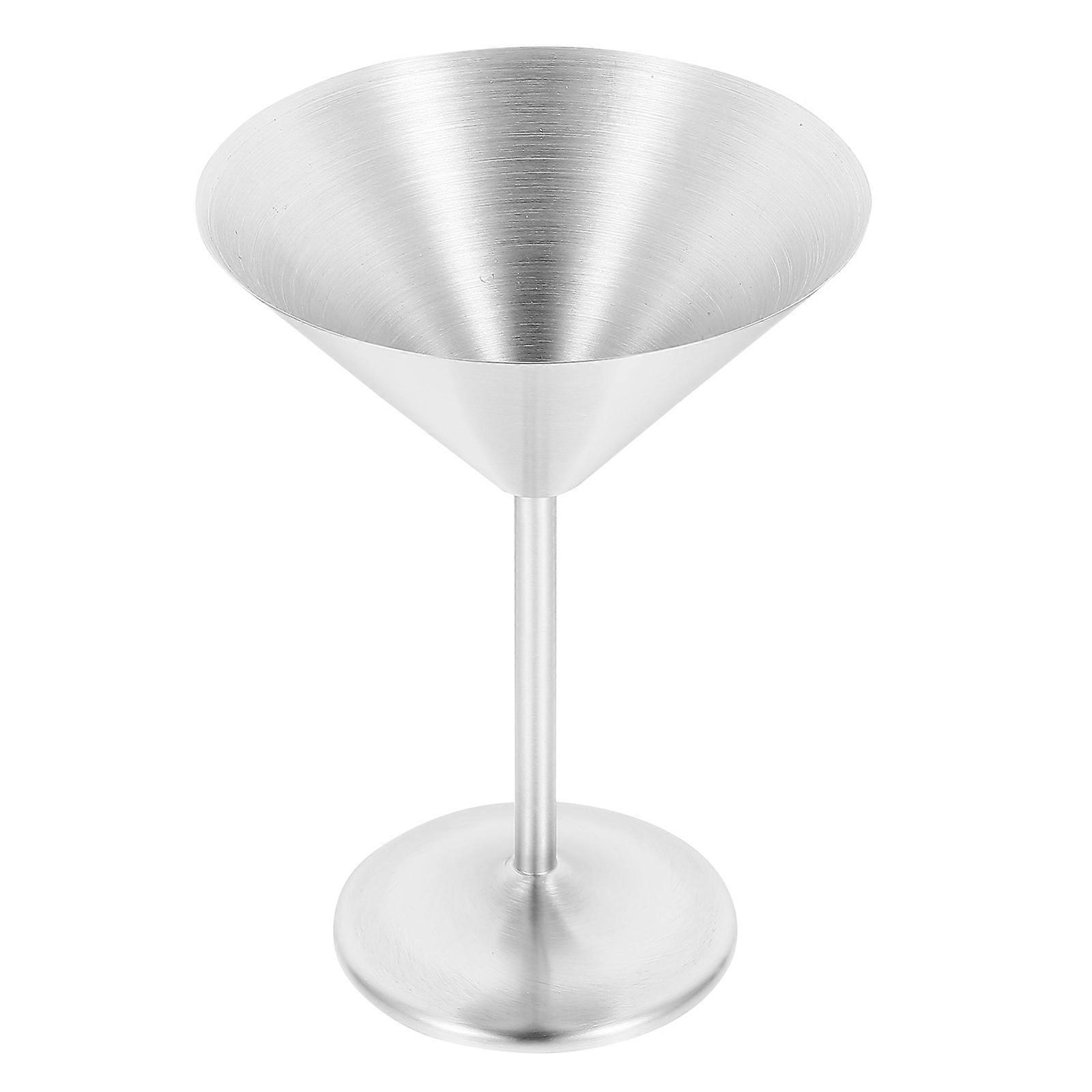 Dessert Cups Drinking Goblet Holding Cold Drinks Rust-Resistant Plating Silver 1Set