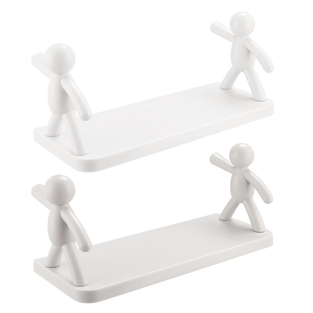 Wall Hanging Stand Multipurpose Storage Shelf for Storage 4Pcs Bathroom Rack