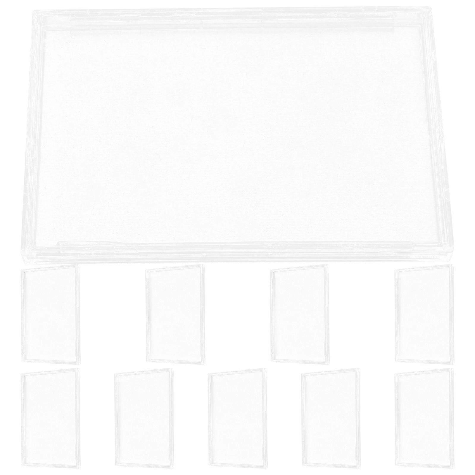 Clear Acrylic Card Protective Case for Cards with 20Pcs Holder