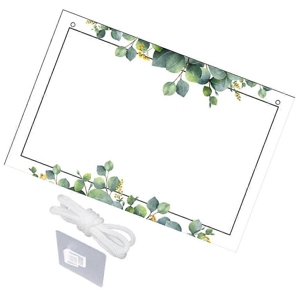 Acrylic Writing Board Transparent Message Board for Home Office 1Set