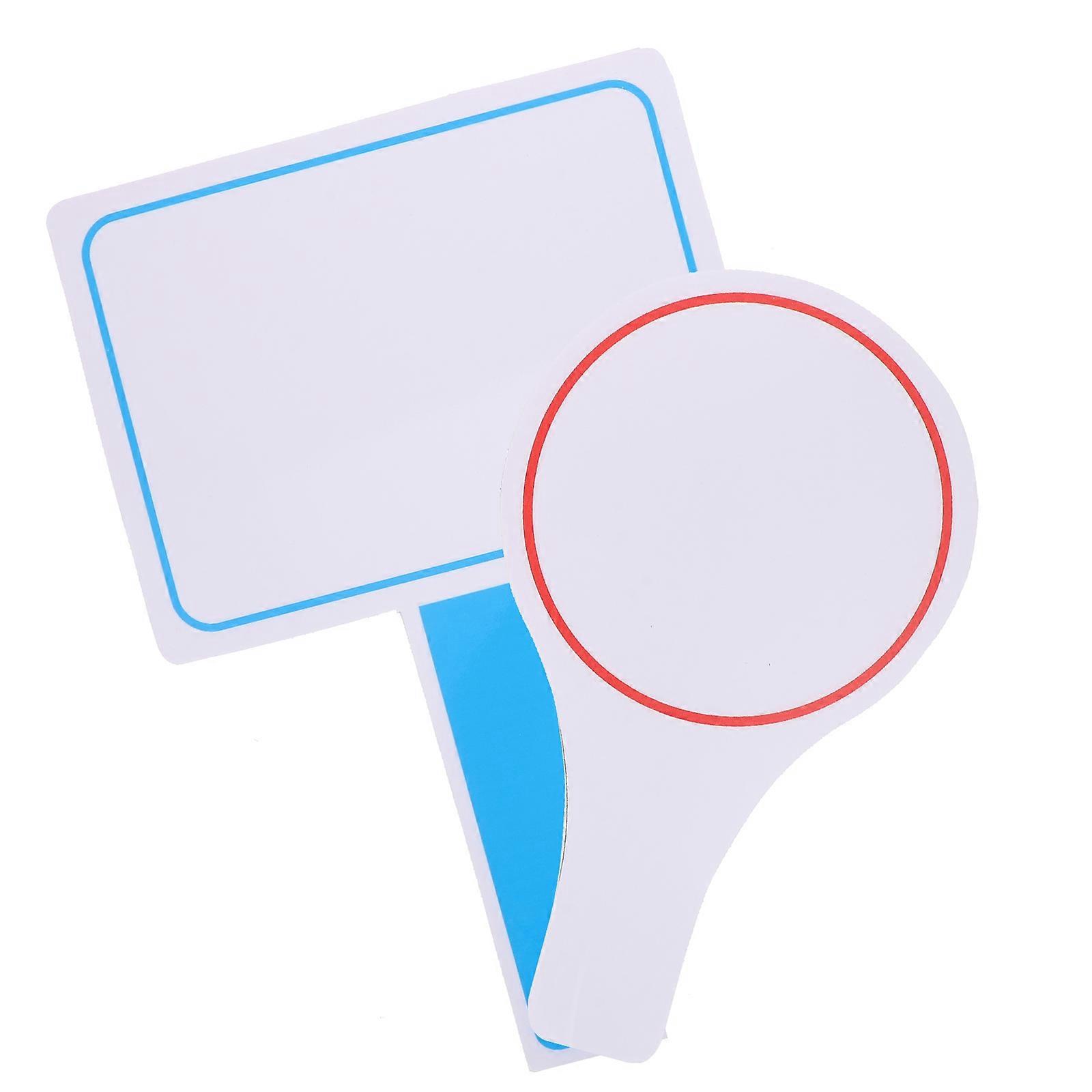 Dry Erase Answer Paddles Portable Scoring Boards for Voting 10Pcs