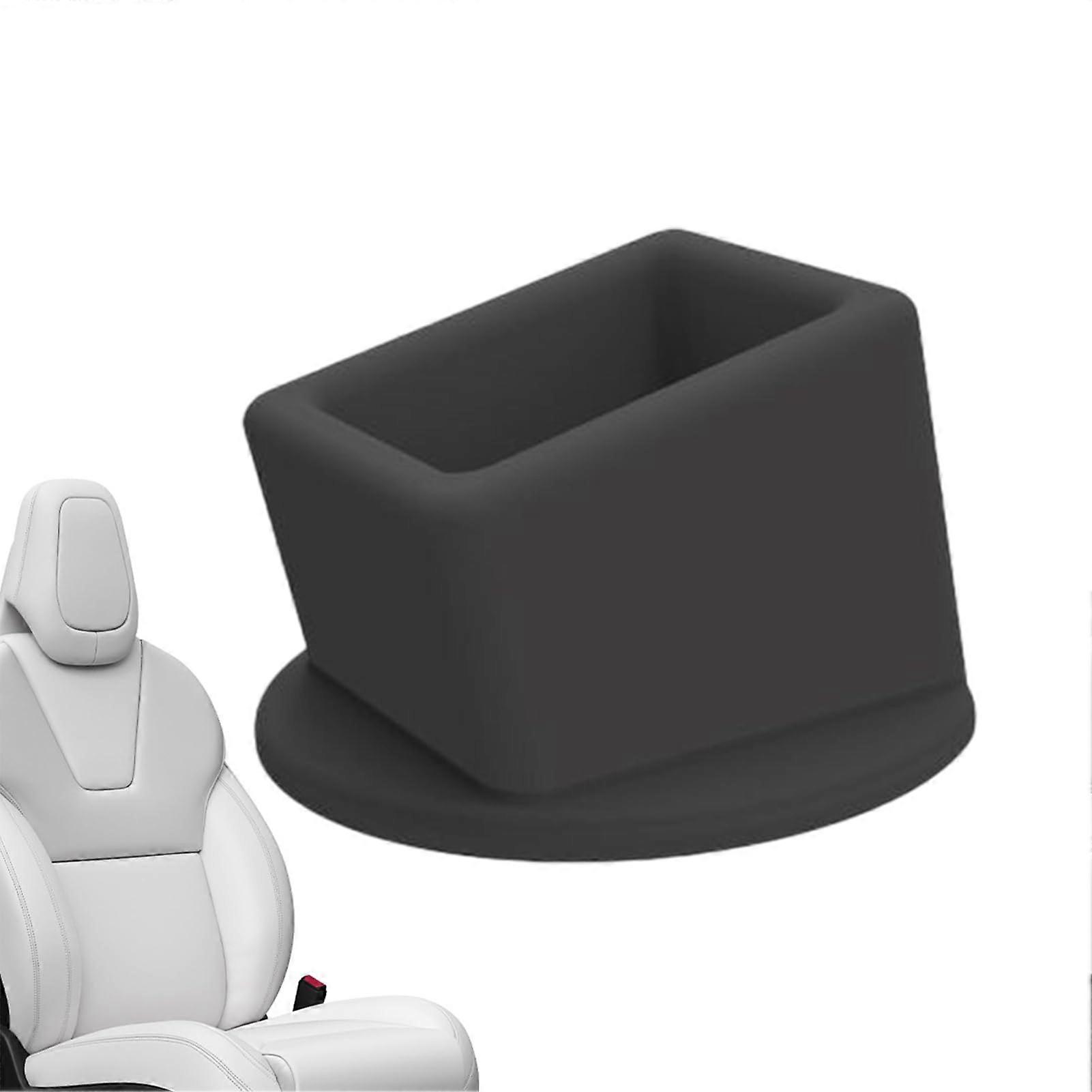 Buckle Booster Vehicle Buckle Support Clip Rear Socket Guard Silicone Seatbelt Access Clip Black