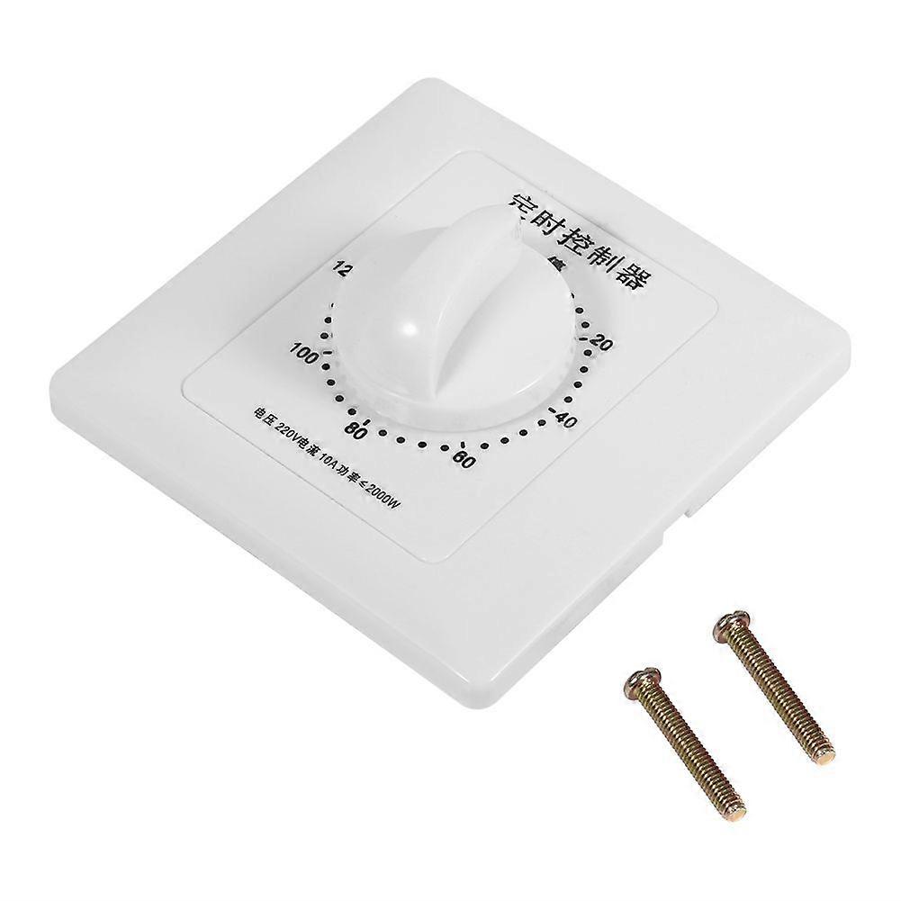 AC 220V High Power Pump Timer Indoor Mechanical Time Switch Countdown Control Panel 120 Min