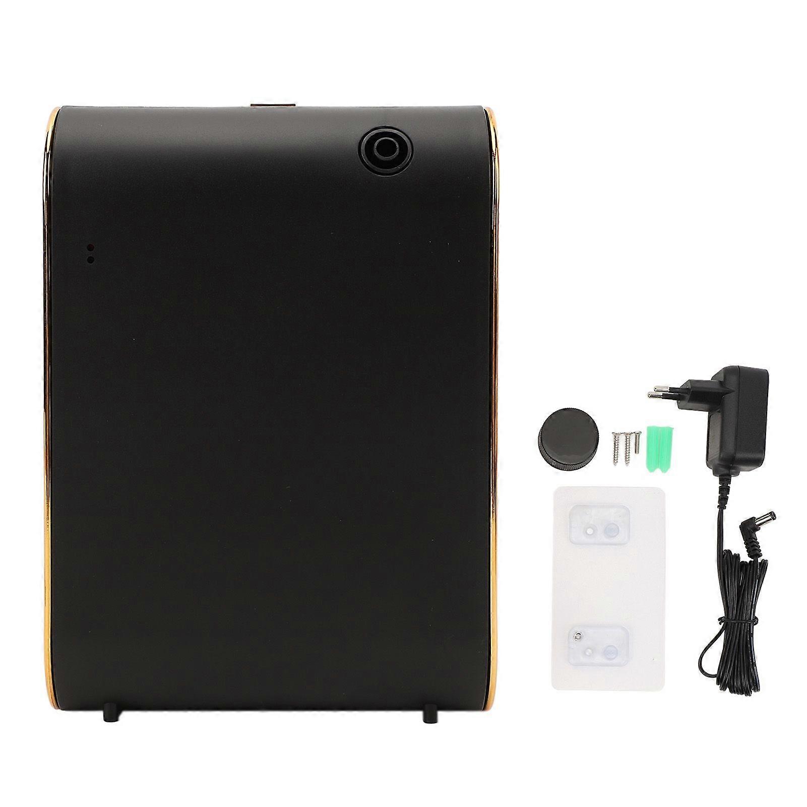 Smart Scent Machine ABS Automatic Aromatherapy Essential Oil Diffuser with Timer for Home Bathroom Hotel Office Black EU Plug 110 to 220V