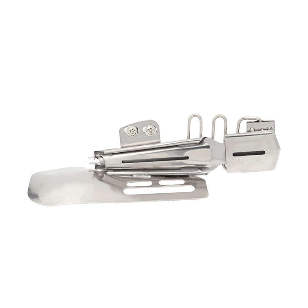 Double Fold Binding Attachment Stainless Steel Edging Tool 5/8In Binder For Seam Finish Sewing Machine Tailor DIY Crafts
