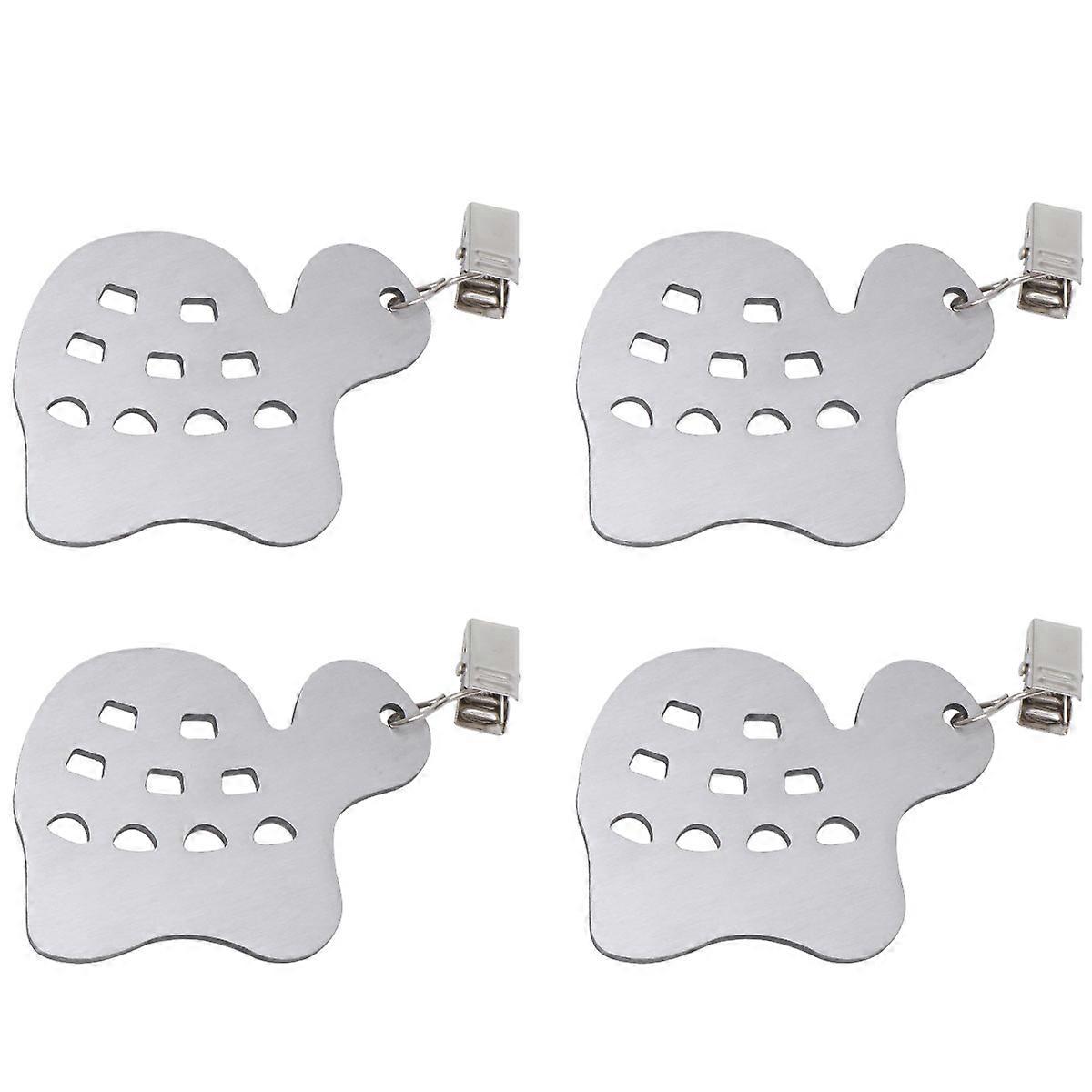 Table Skirt Holders Stainless Steel Clips for Dinner 12Pcs Turtle Pattern