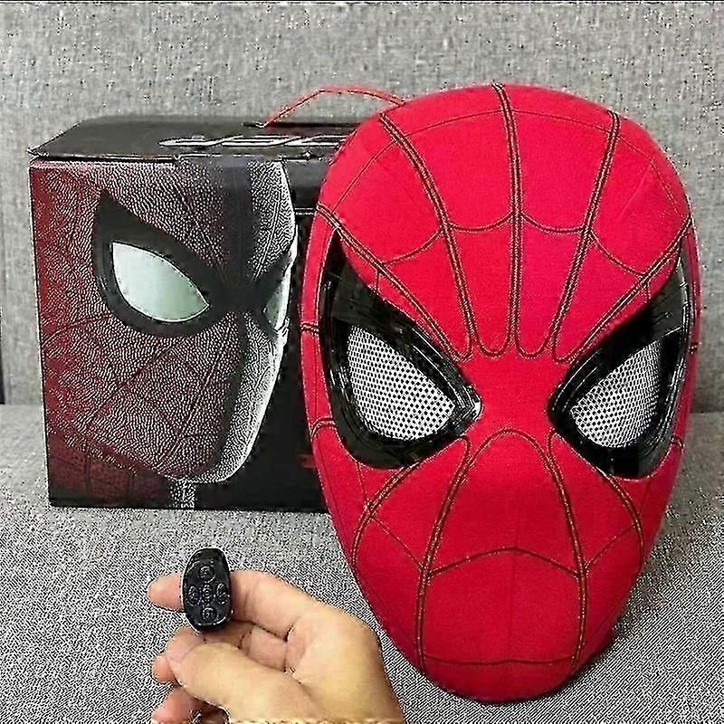2025 SWMarvel Mascara Miles Spiderman Pokrývka hlavy Cosplay Pohyblivé oči Elektronická maska Spider-Man 1:1 Hračky na diaľkové ovládanie pre dospelých Darčekový batoh - FKB