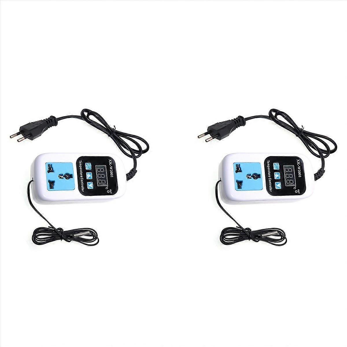 XK-W2001 Digital Temperature Controller Socket AC 110-220V Thermostat Regulator Socket Outlet with S