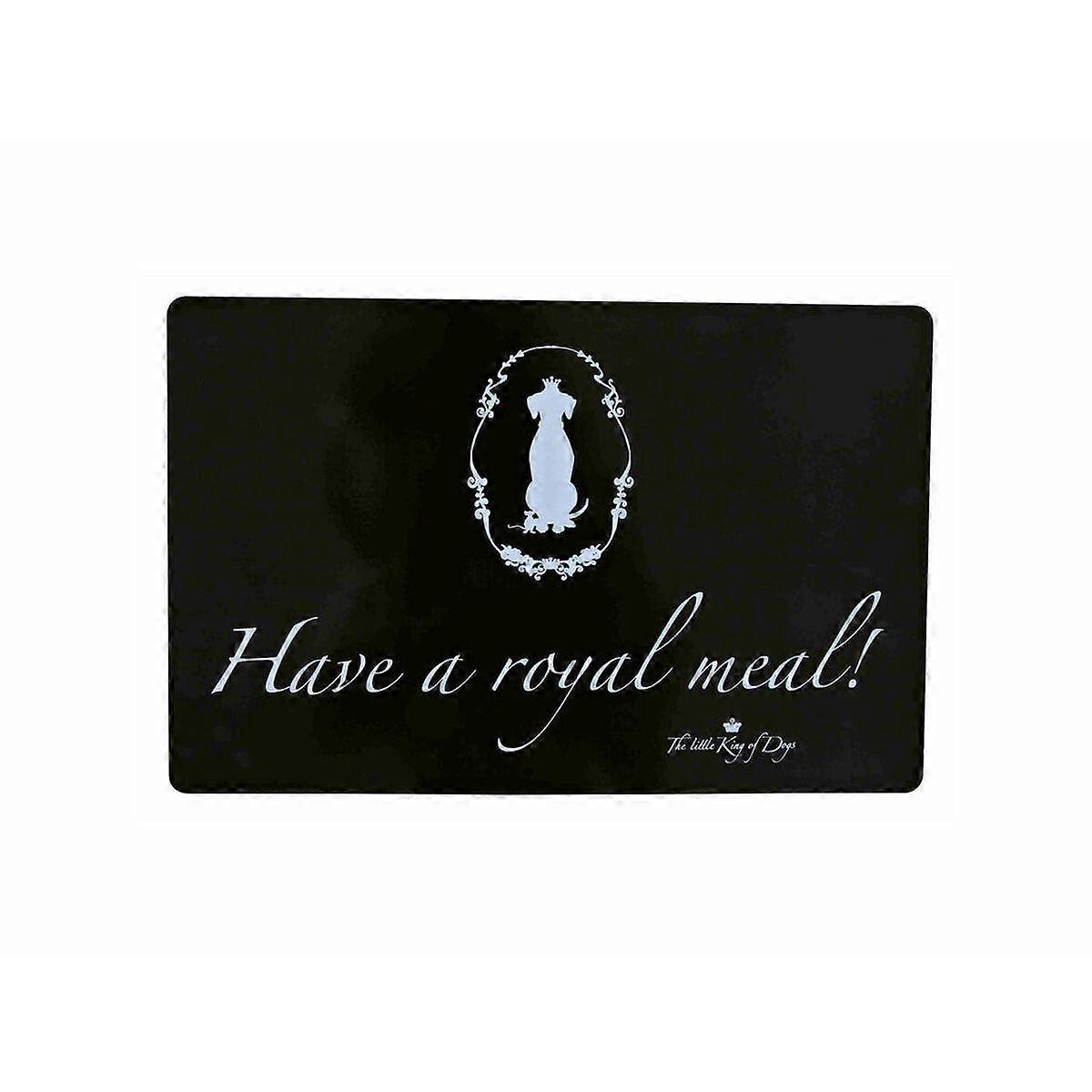 Tablecloth Trixie Have a royal meal Black Plastic 44 × 28 cm