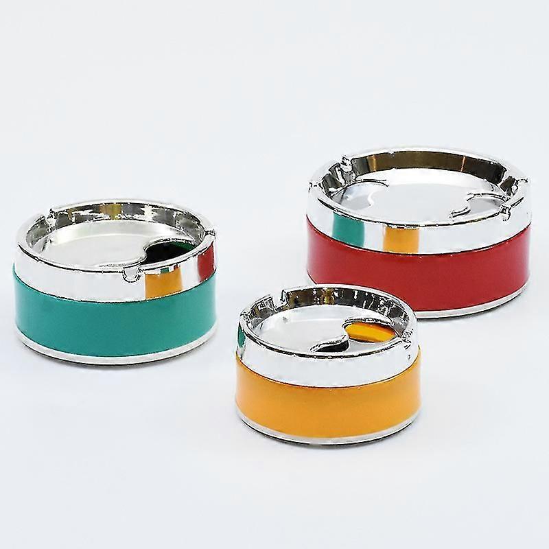 3 delar rostfritt stål askkopp rund askkopp Askkopp Desktop Askkopp Vindtät Askkopp Jiujiuso