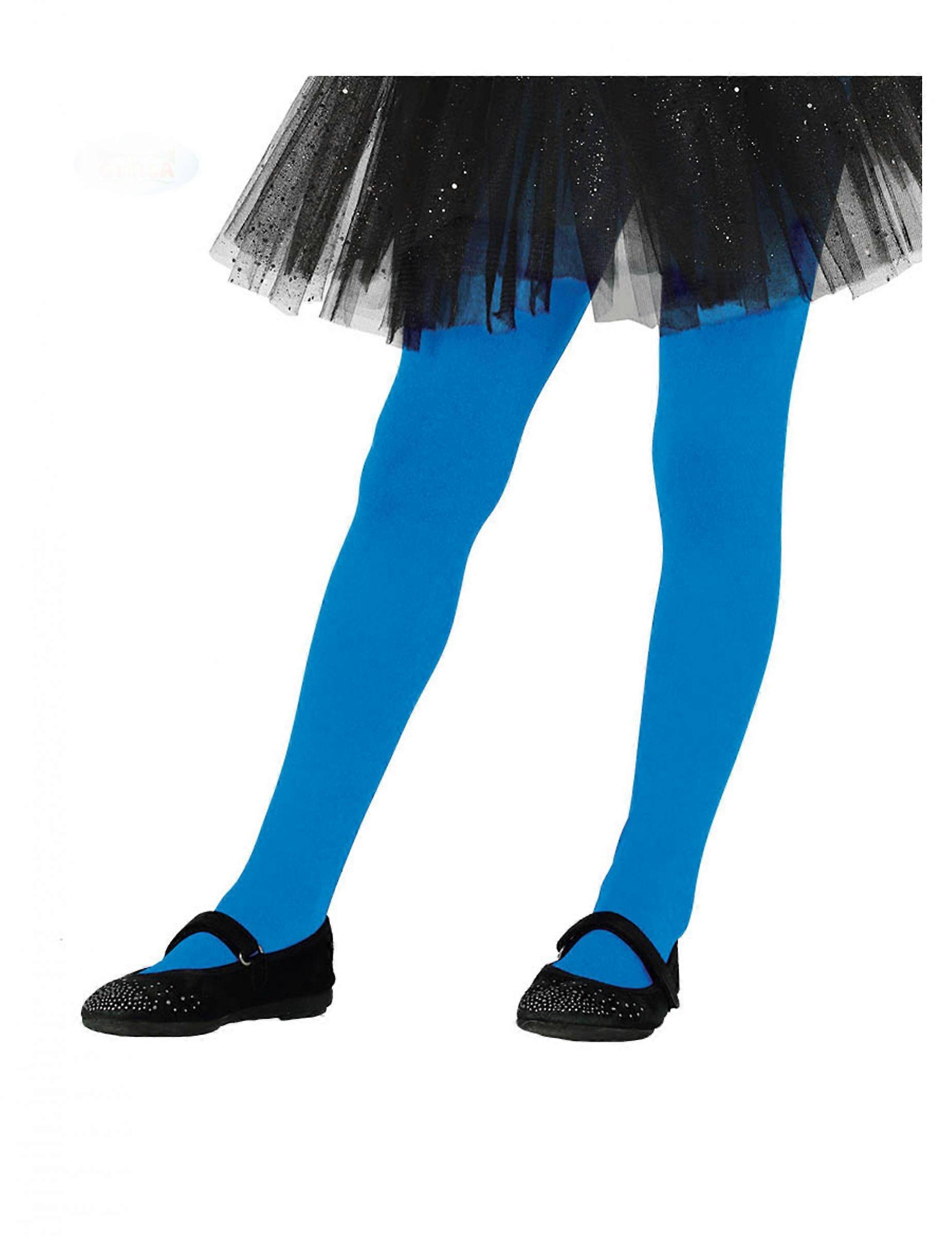 Collants bleus opaques fille