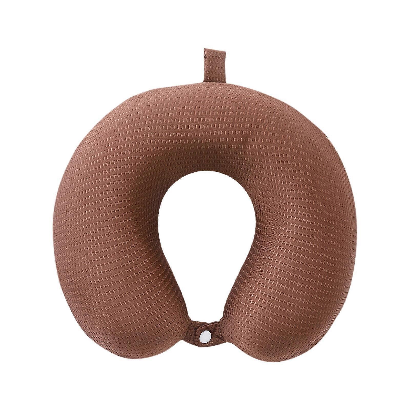 Ice Silk Memory Foam U-Shaped Pillow, Cervical Support Travel Neck Pillow, Soft Summer Cooling Pillow – Compatible with Car & Plane