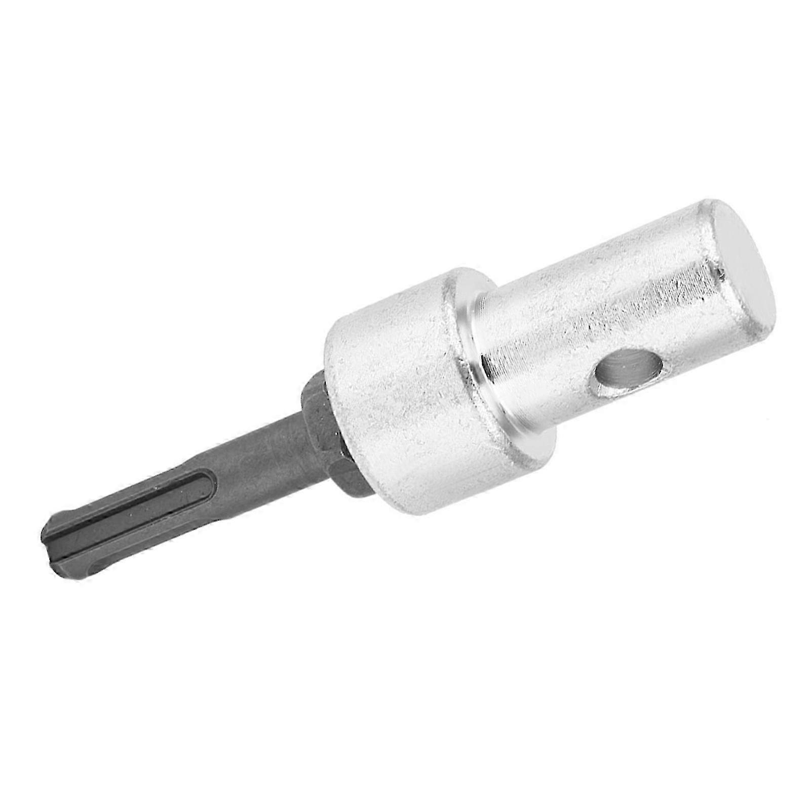 Drill Bit Adapter for Electric Drill to Earth Auger Connector Arbor Round Shank 2 Pit 2 Slot 25-26s