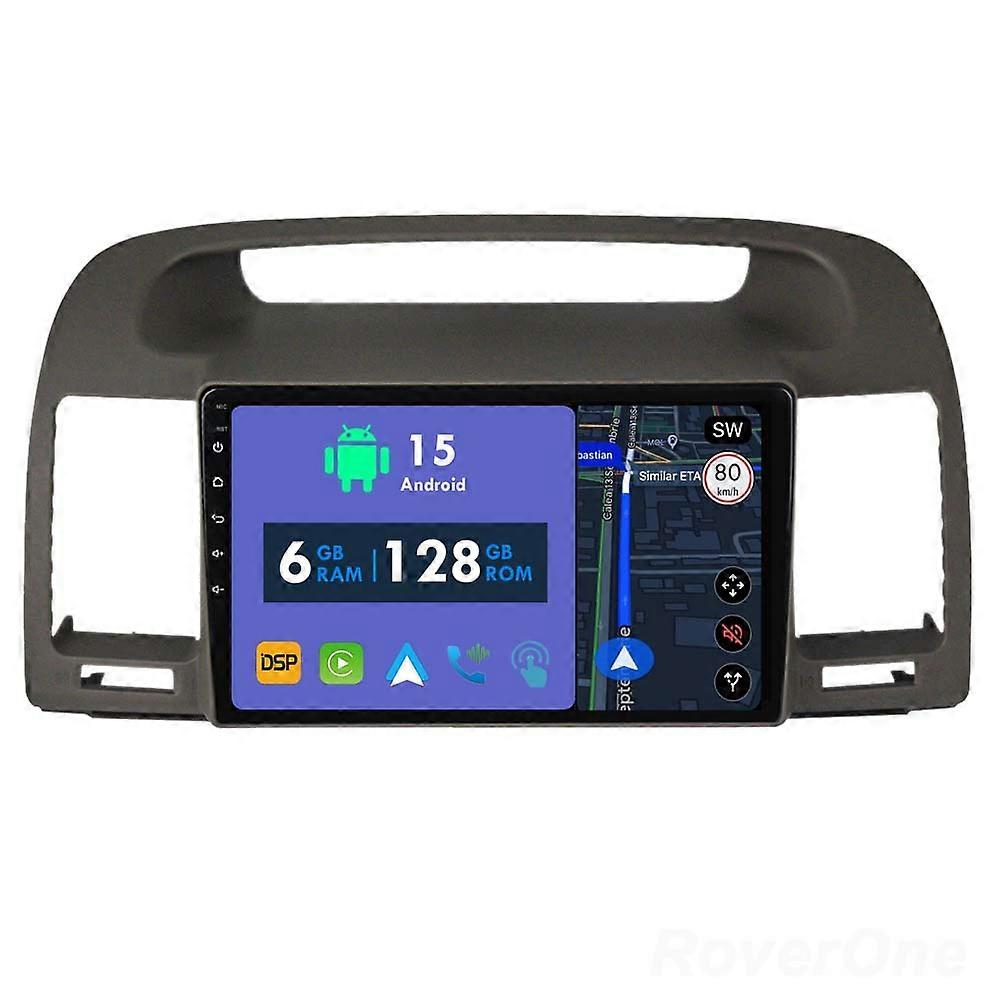 Car Radio 6G+128G CarPlay GPS Navigation Head Unit for Toyota Camry 5 XV 30 2001 - 2006 Android Auto Bluetooth Stereo Touch Screen
