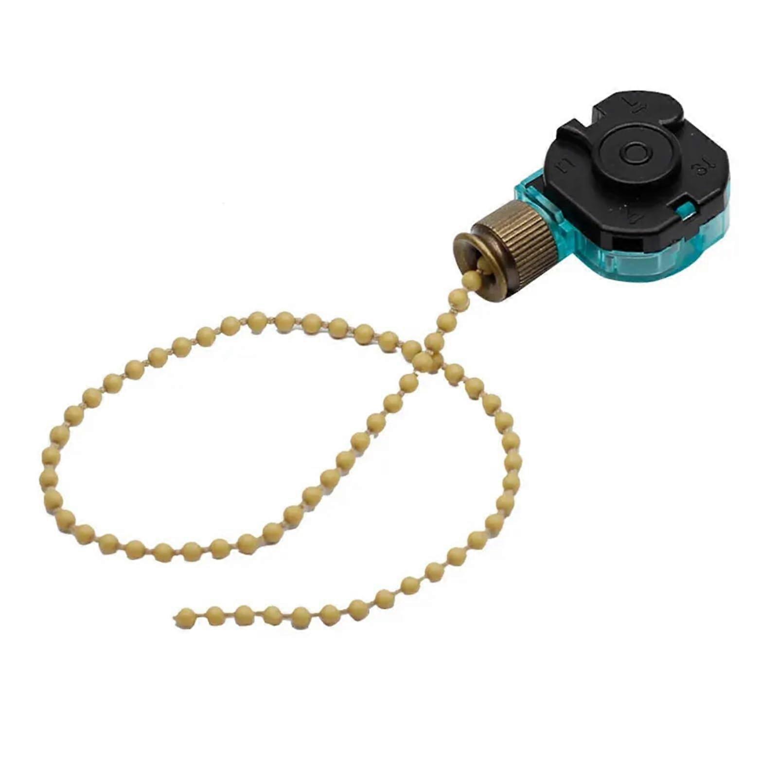 Ceiling Fan Switch 3Position 4Wire Pull Chain, 3A 250VAC, 6A 125VAC, Fan Light