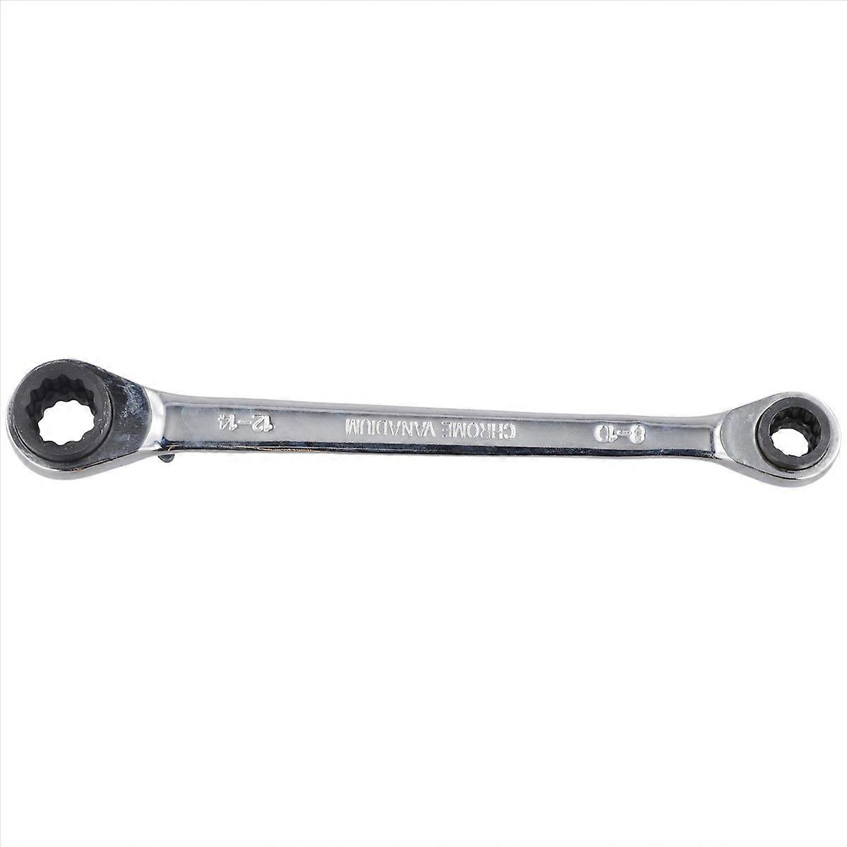 Ratchet Double End Ratchet Four-Purpose Ratchet Wrench 8x10-12x14mm