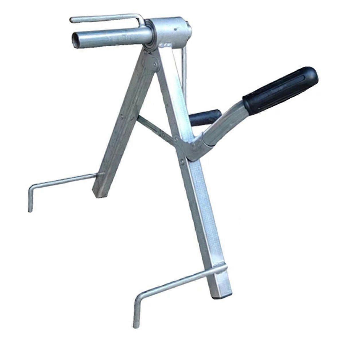 Portable Fire Water Pipe Storage Device All Metal Hose Reel Tool Foldable Manual Pipe Winding Devic