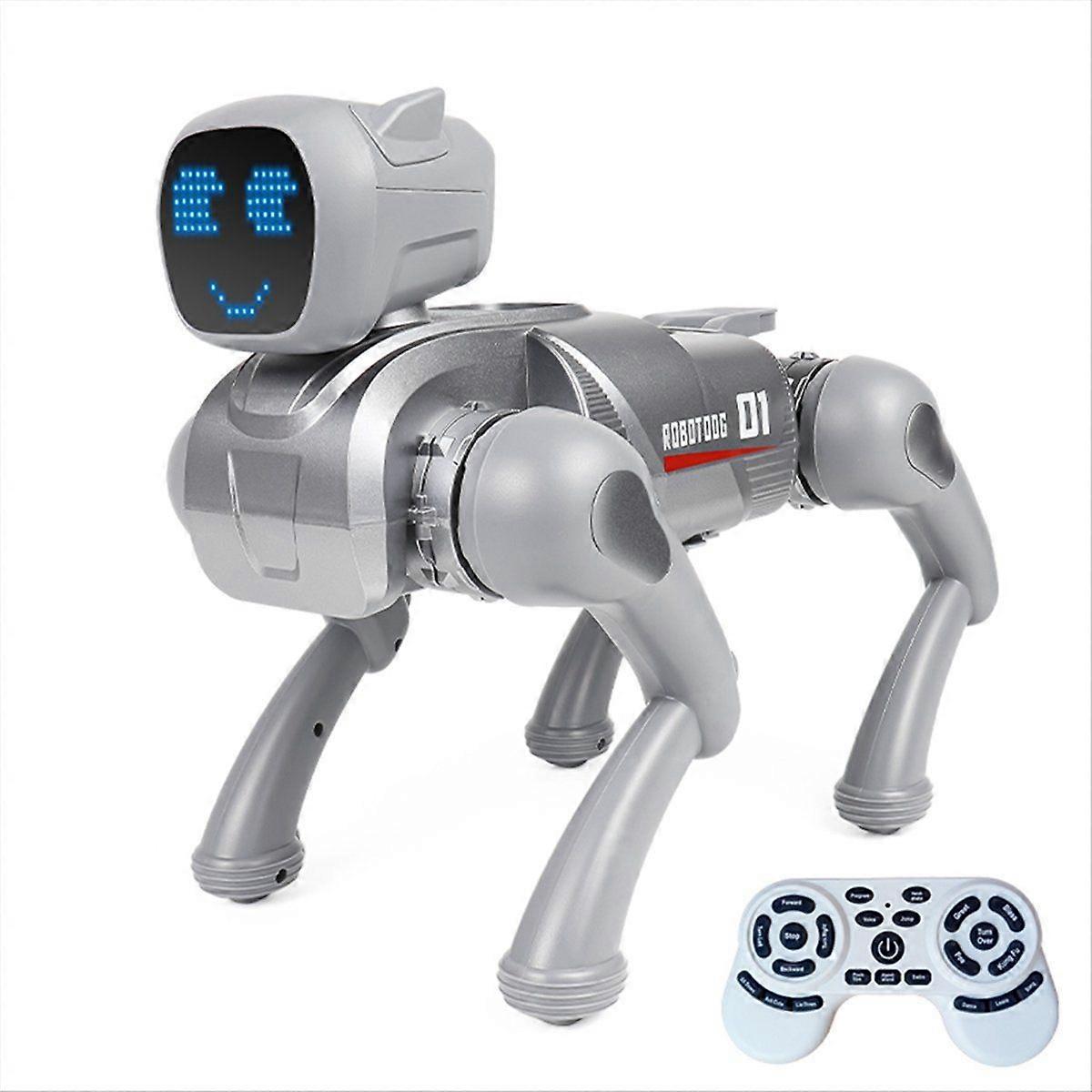 2.4G Intelligenter RC Roboter Mechanischer Hund Stimme Dialog Niedlicher Ausdruck Licht APP Fernbedienung Pr