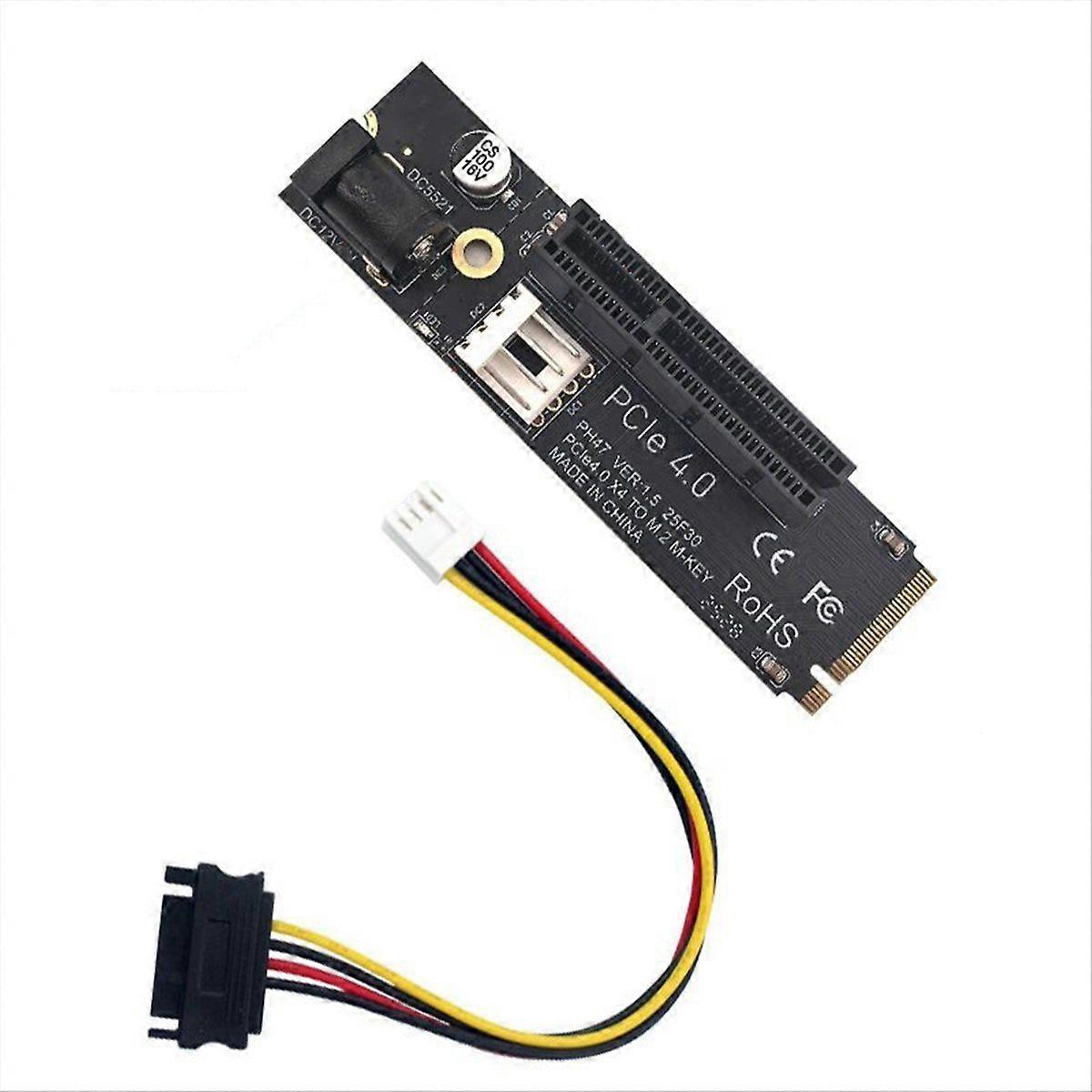 NGFF to PCI-E X4 Slot Convert Adapter M2 Port to PCIE Expansion Card Compatible with X1 X4 X8 X16 P