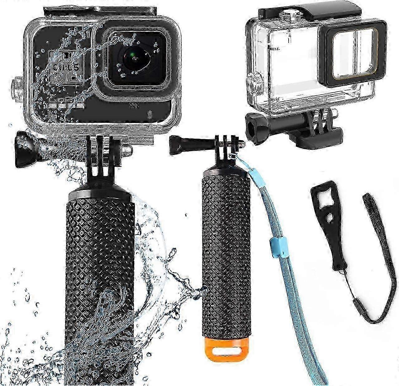 Hot Compatible for Go Pro Hero 7 6 5 Black Waterproof Housing Case 45M/147FT Protective Underwater Dive Case Shell with Cameras Handle Mount Accessor