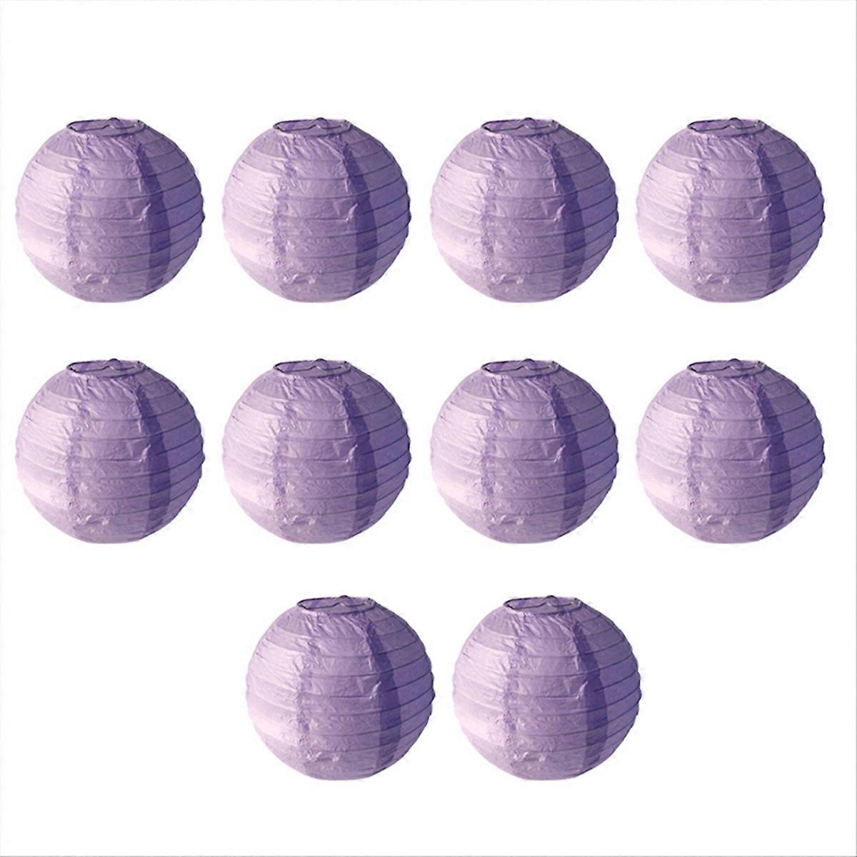 Purple Paper lanterns, diy round lanterns suitable for weddings