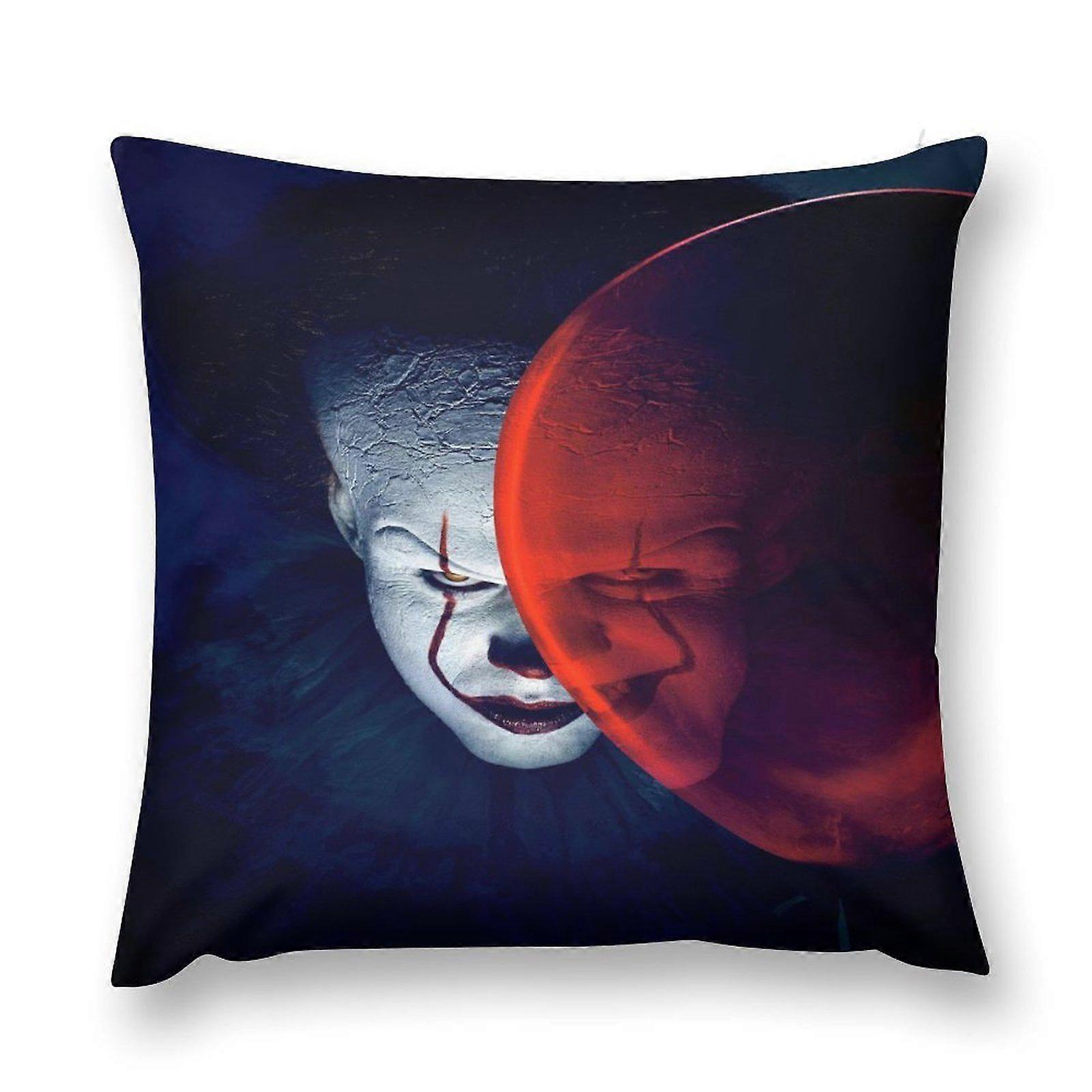 i295 PennyWiseスロー枕カバー正方形装飾枕カバークッションケース寝室用リビングルームソファソファベッド18 "18" JKz295