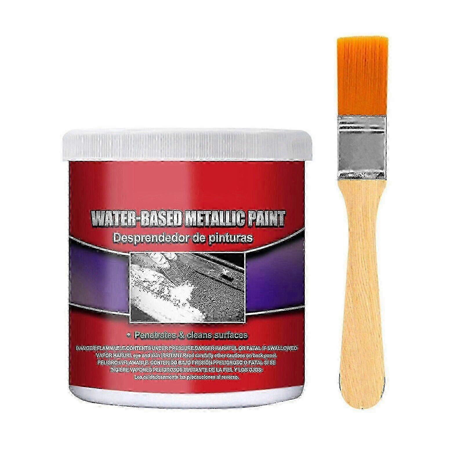 Metal Rust Remover, Water Based Metallic Paint Rust Remover With Brush 100ml