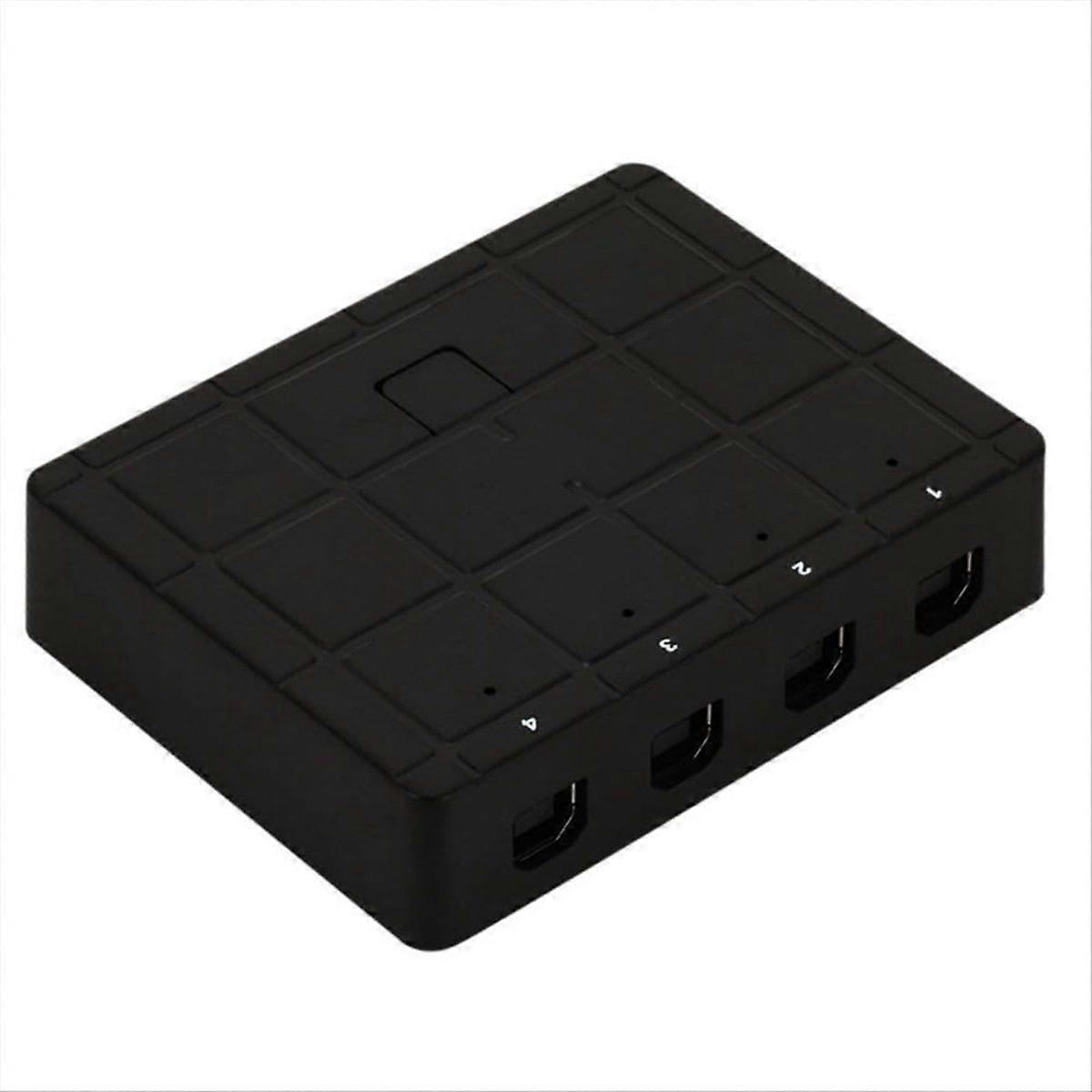USB2.0 KVM Switch Bi Directional Interconvertible 4 Way Computer Host Laptop Shared USB Printer Sca