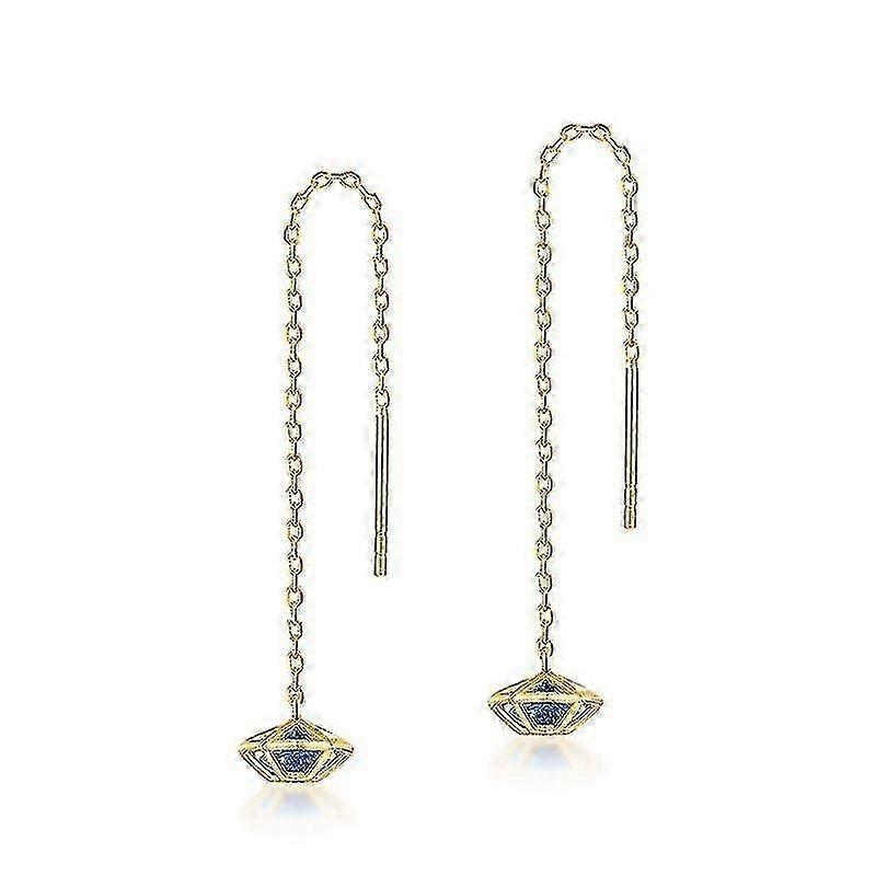 Earrings S925 Five-pointed Star Crystal Ear Thread