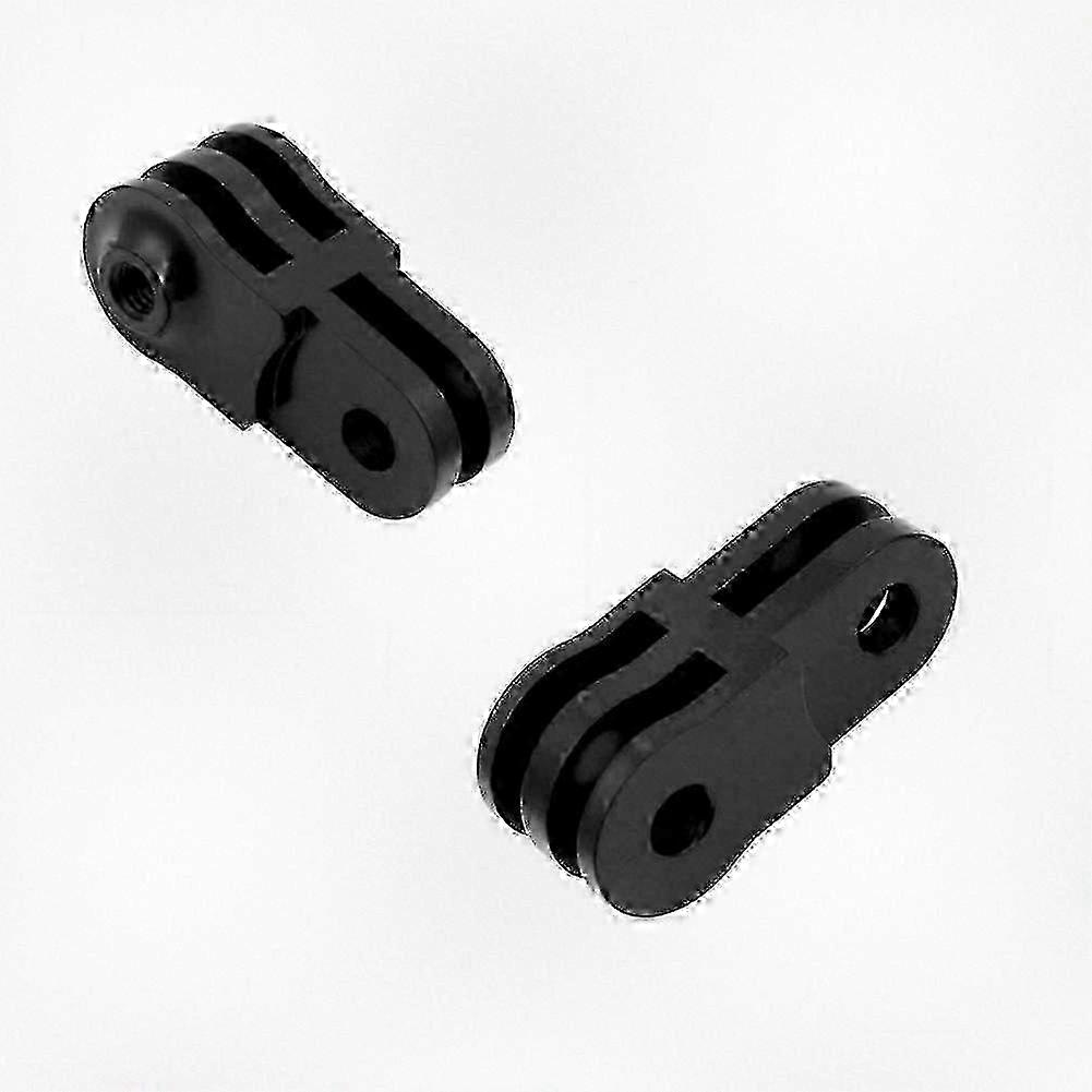 2-Piece Adjustable Swivel Aluminum Mounting Arm Compatible with Multiple Action Camera Models in Black