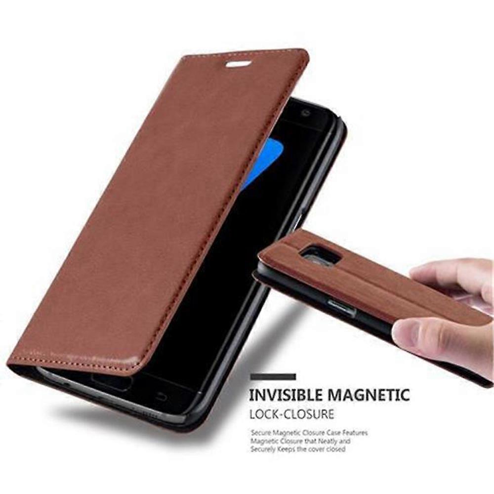 Capa para Samsung Galaxy S7 EDGE - Capa Protetora com Função de Suporte e Slot para Cartão