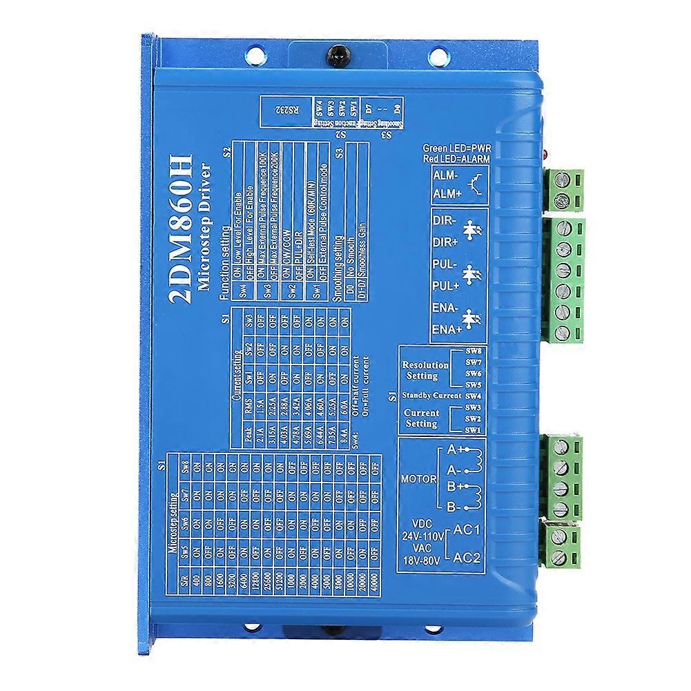 CNC 2DM860H Digital Two Phase Stepper Motor Driver Microstep Controller