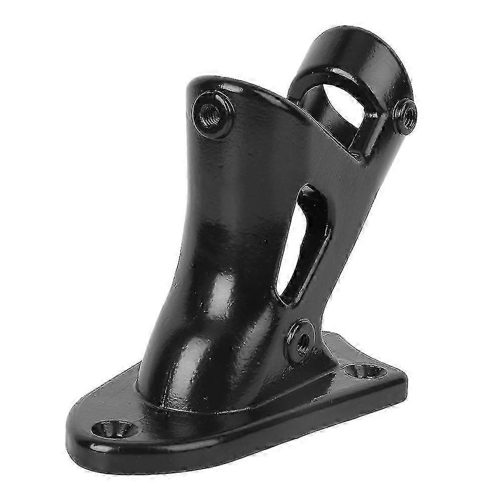 Stainless Steel Outdoor Flagstick Bracket Fixing Support Base Accessory for Flags Black