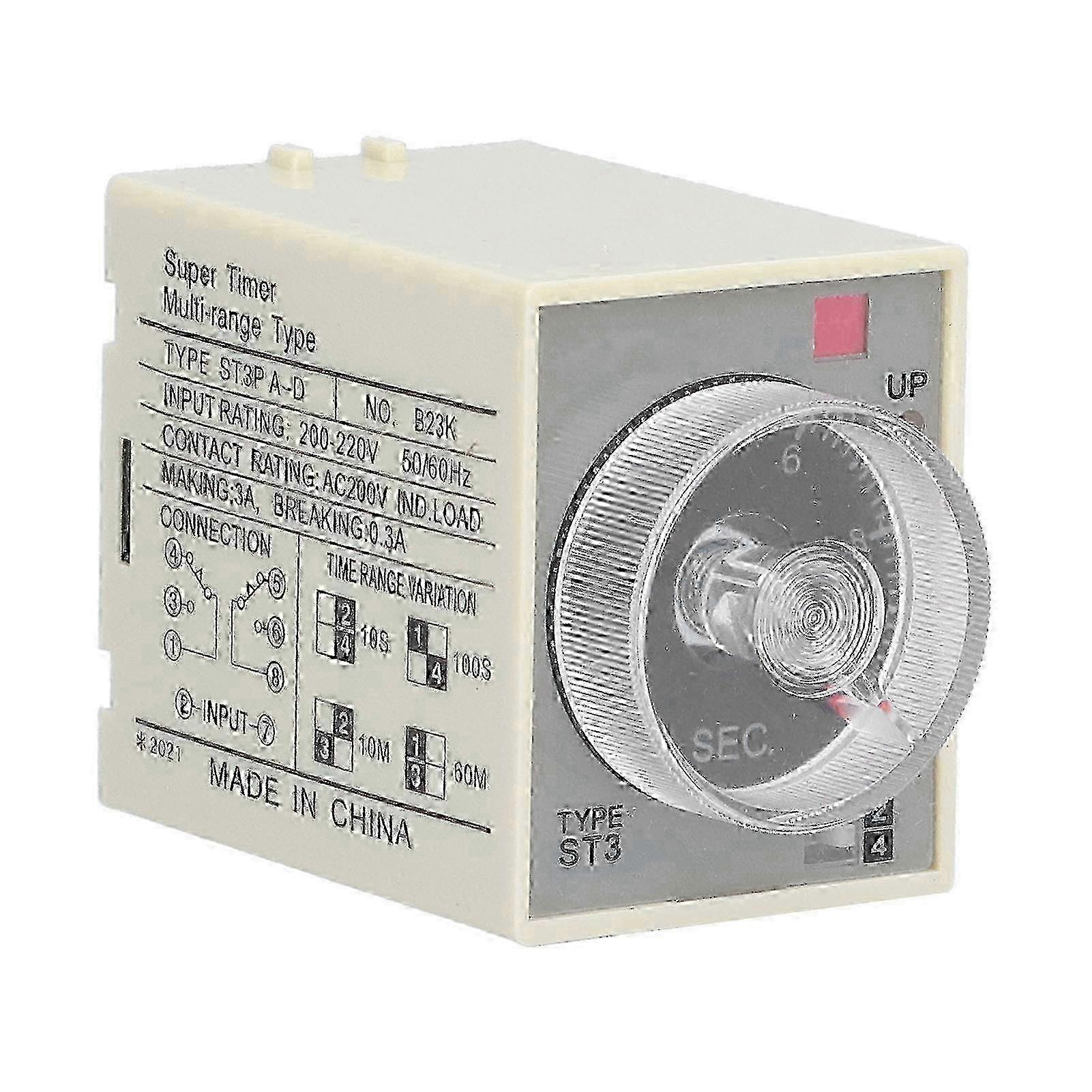 BERM Time Relay Adjustable Power On Timer Delay Accessory Replacement Part ST3PAD(DC24V ) 2025