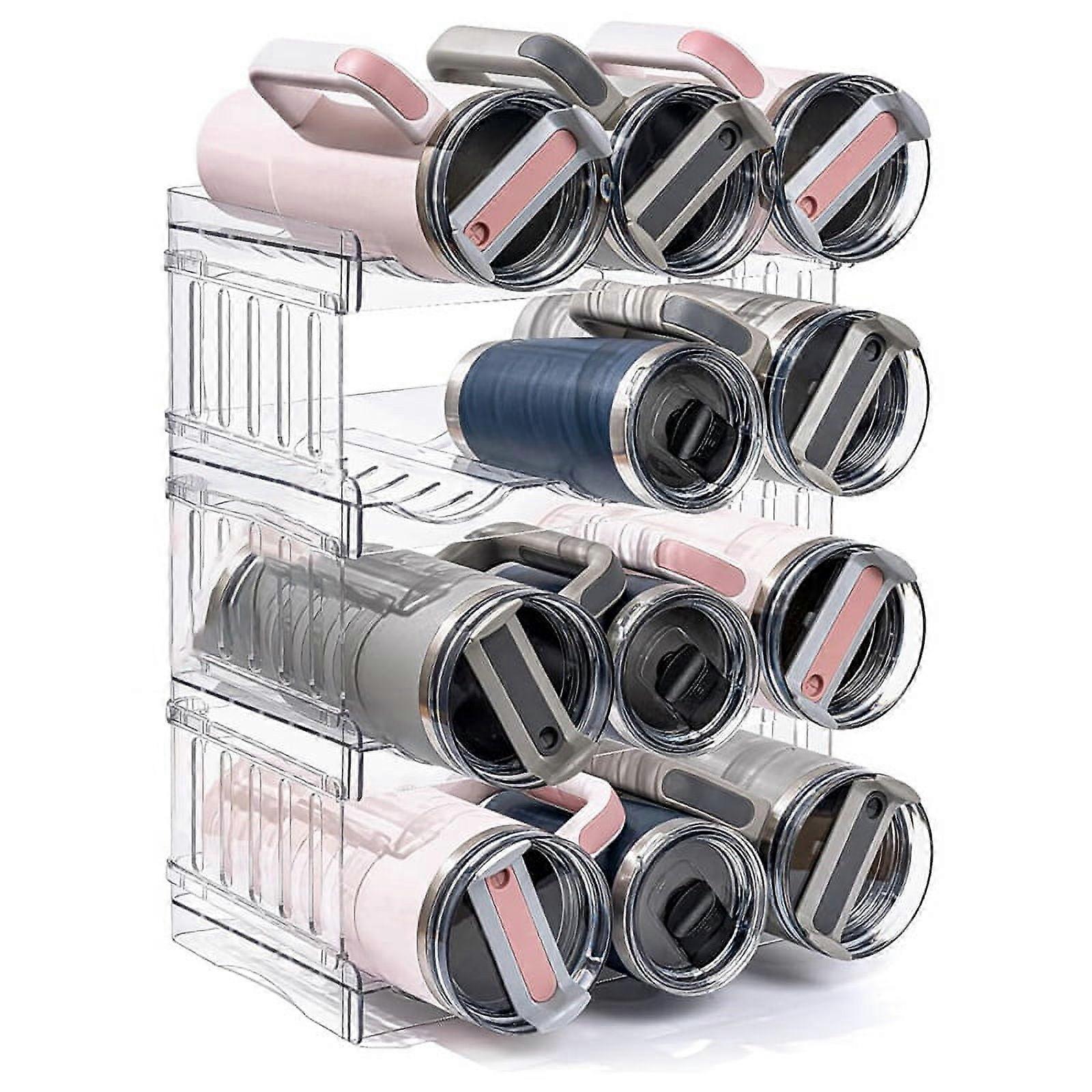 Bottle Rack Stackable-Bottle Holder Fridge Organiser Bottles Storage for Fridge,Cabinet,Kitchen