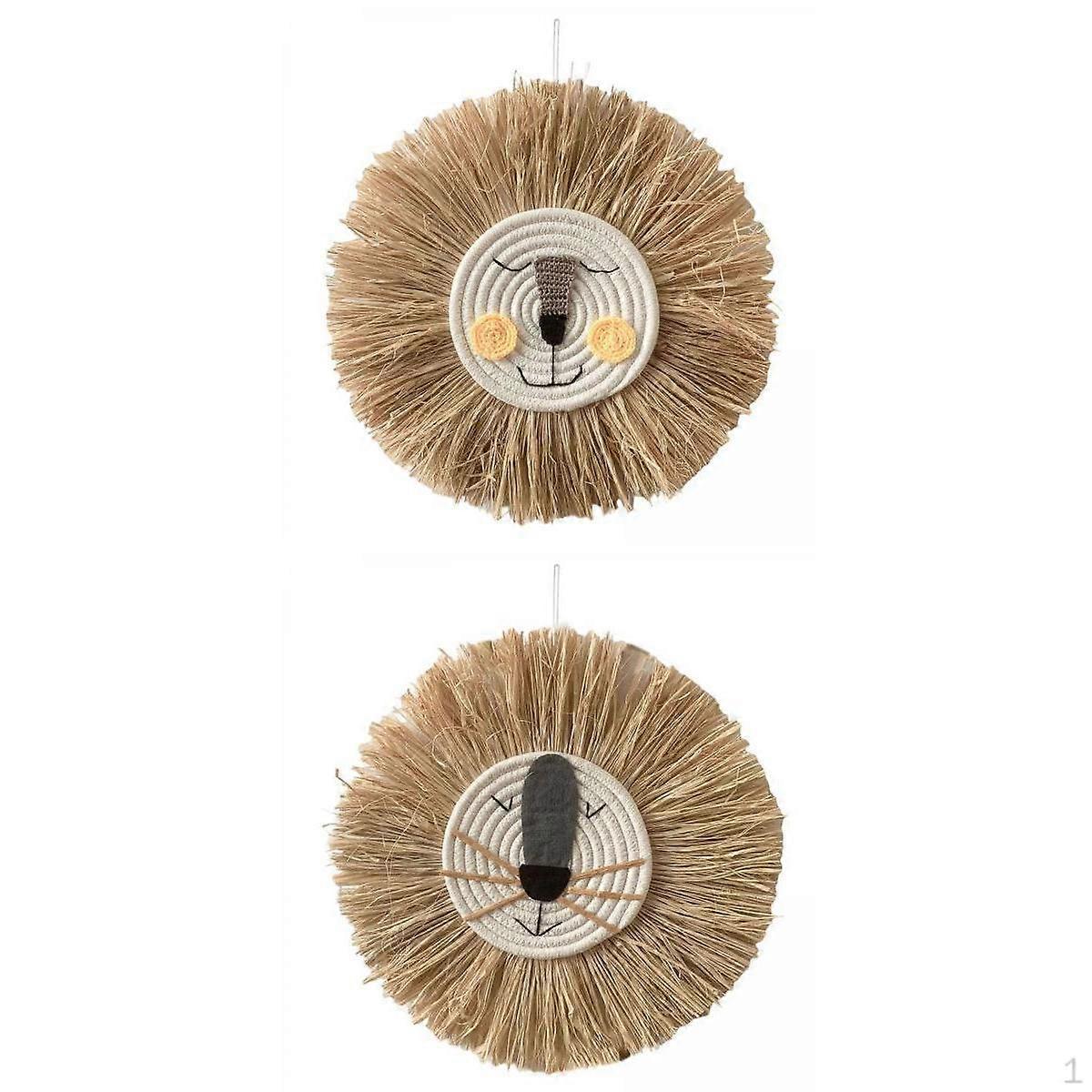 2x Straw Wall Hanging Decor Tapestry for Kitchen