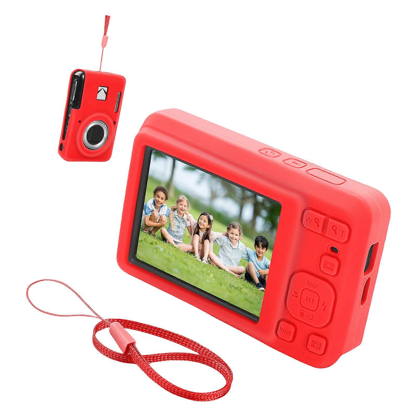 Elastics Silicone Case for PIXPRO FZ55 Digital Cameras Scratch Prevention Portable Foldable Storage Solution  Red